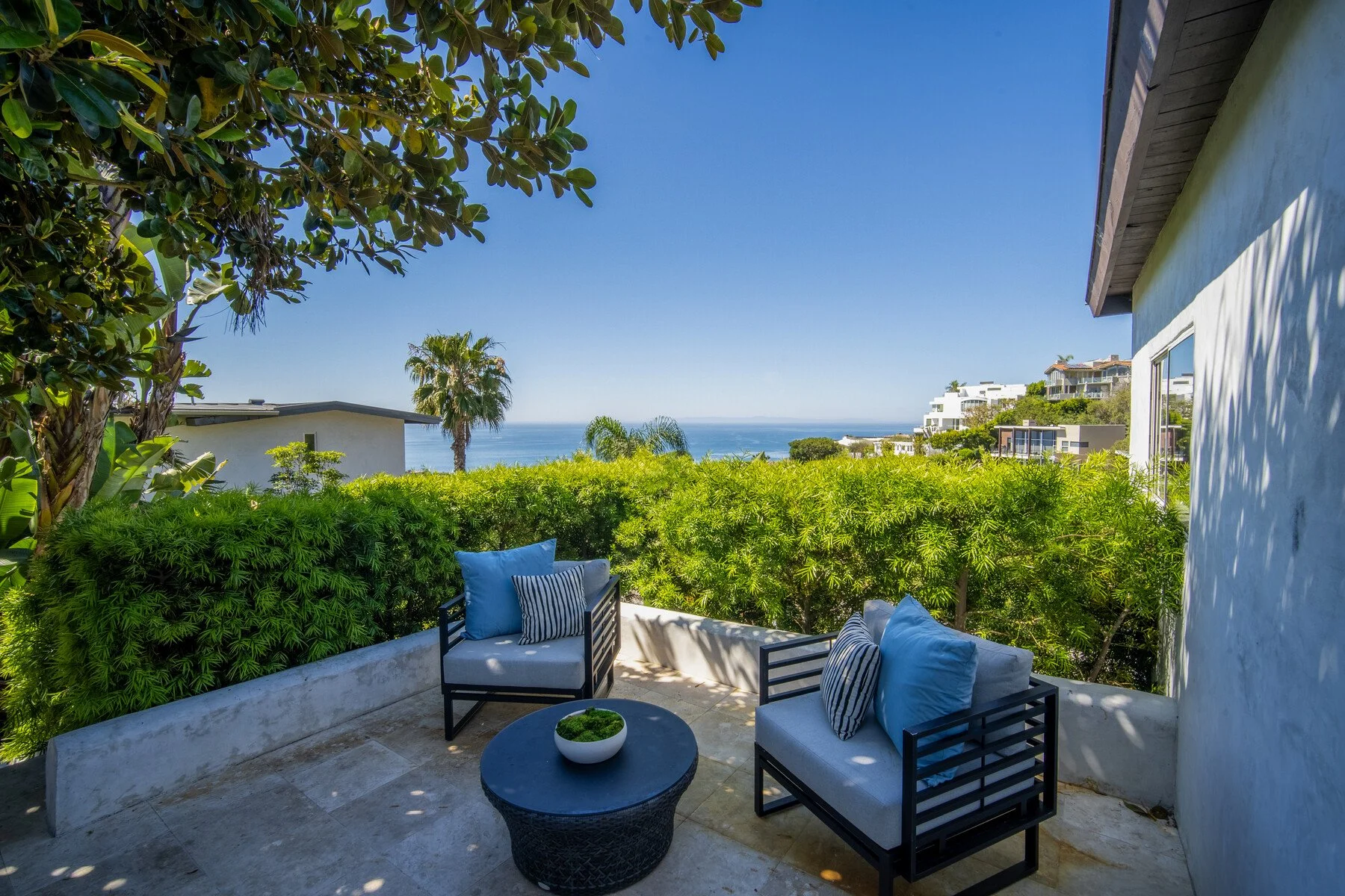 Ocean views greet you as you enter the property.  