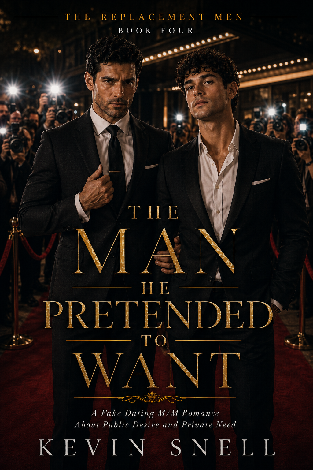 The Man He Pretended to Want by Kevin Snell, fake dating M/M romance about public desire, private need, and power