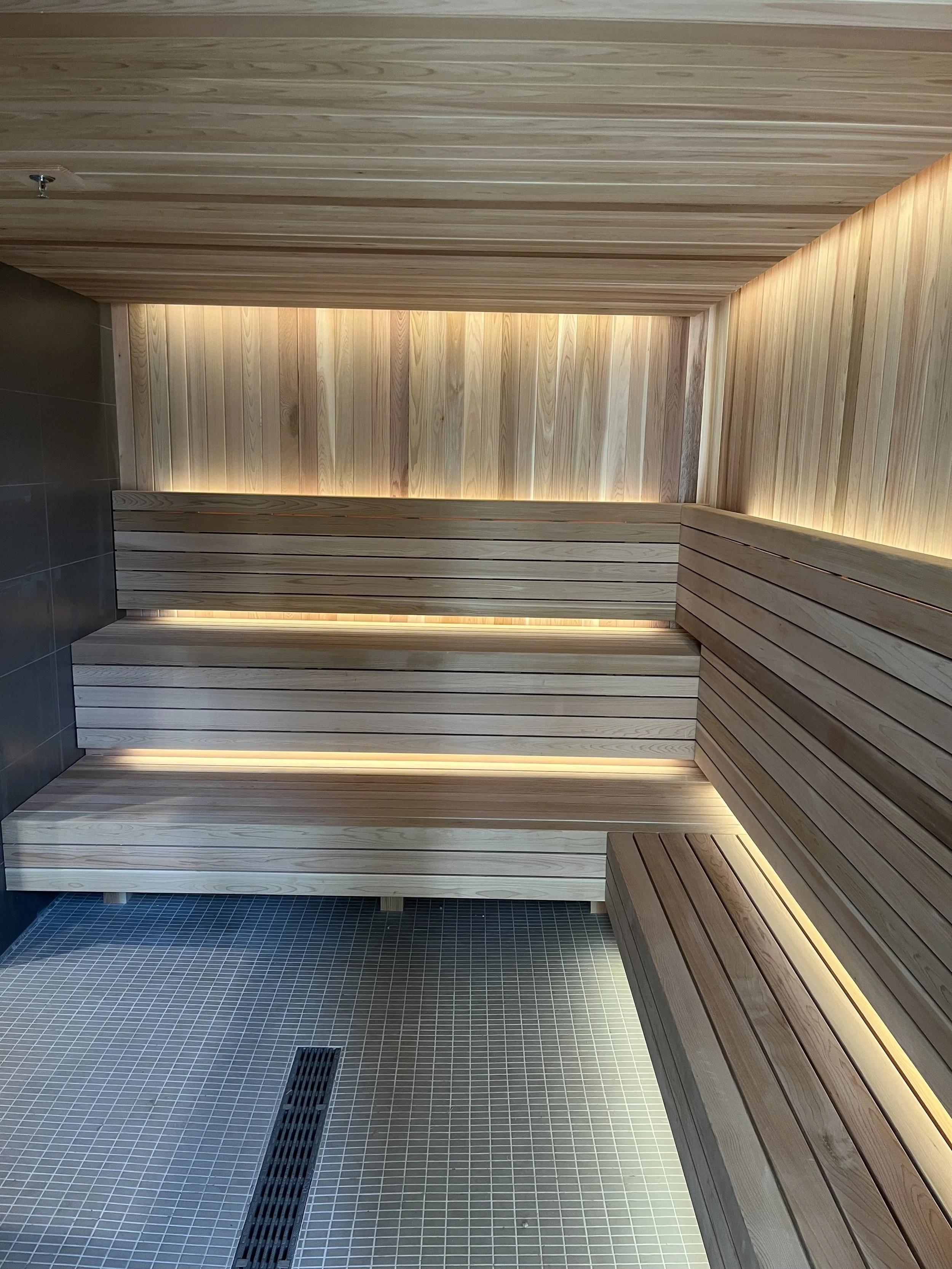 Steam Room to Sauna Conversion - AFTER