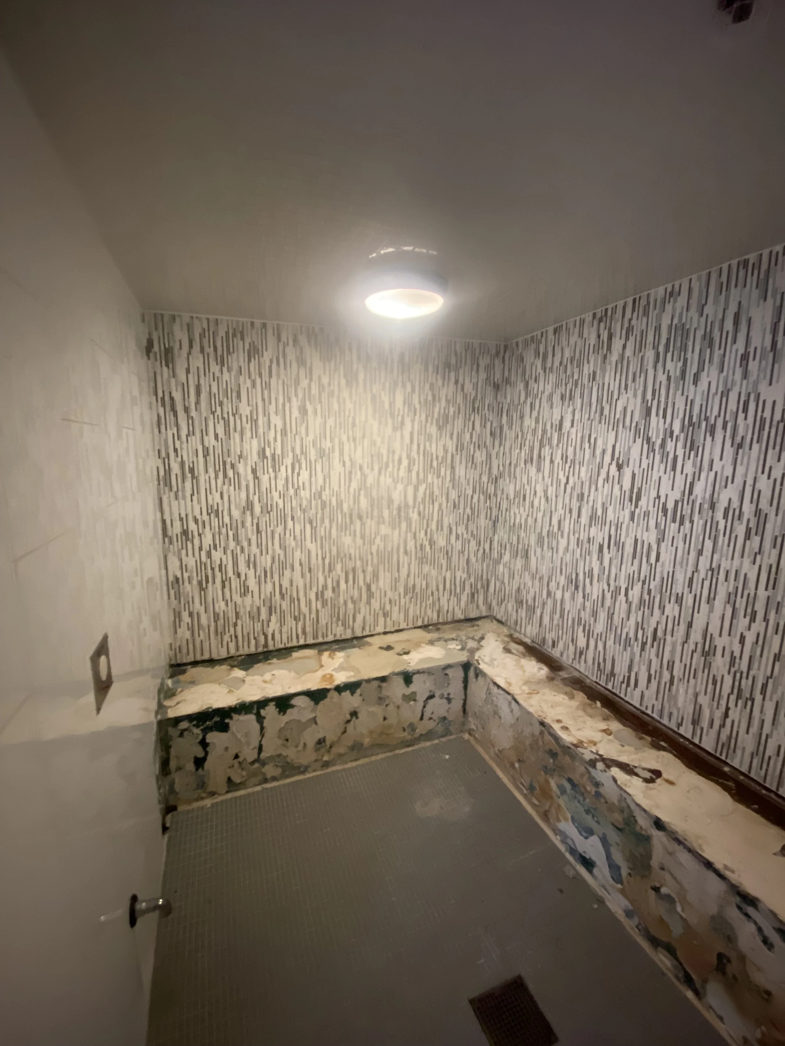 Steam Room to Sauna Conversion - BEFORE