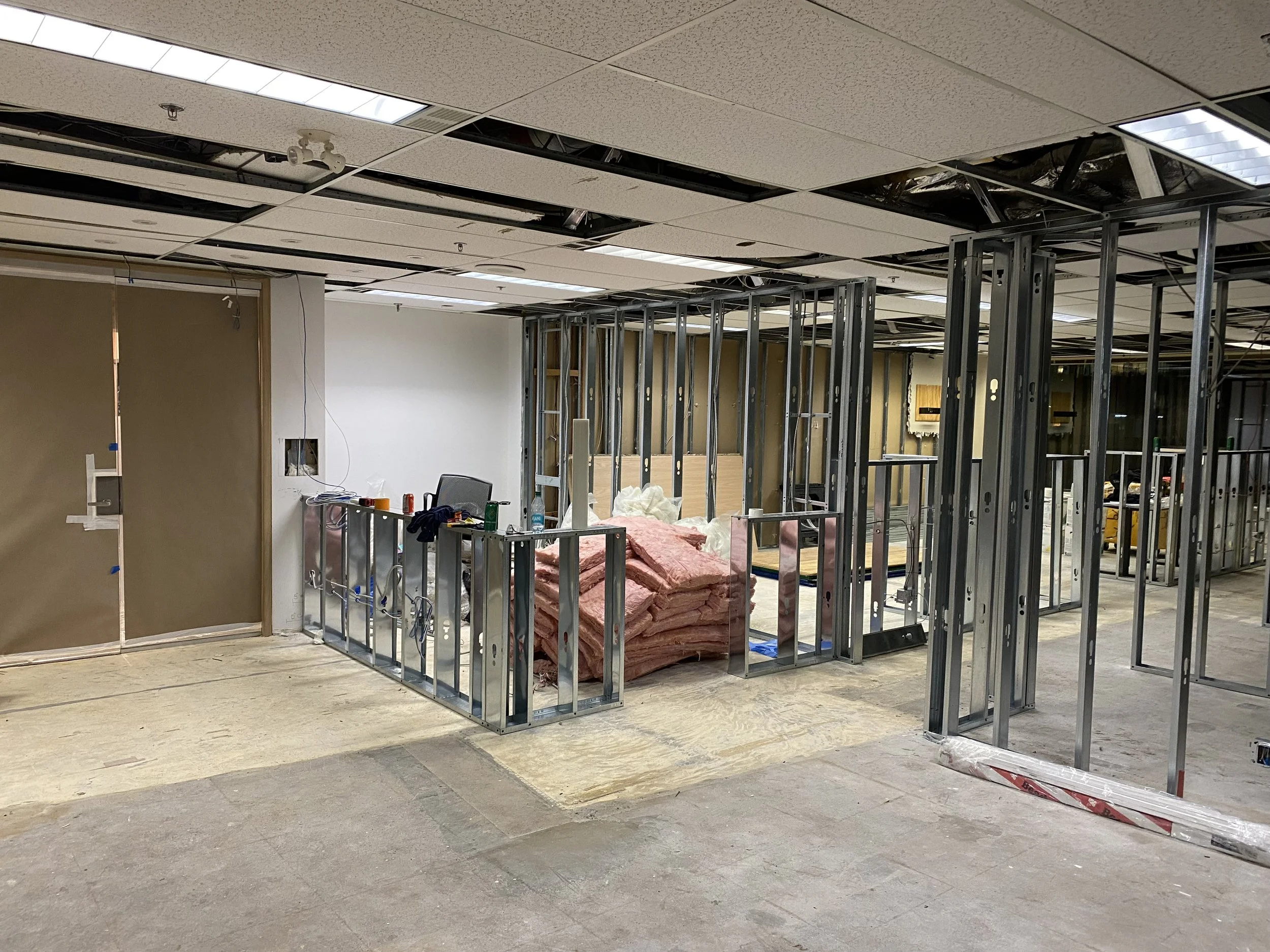 Custom Reception Desk - Framing