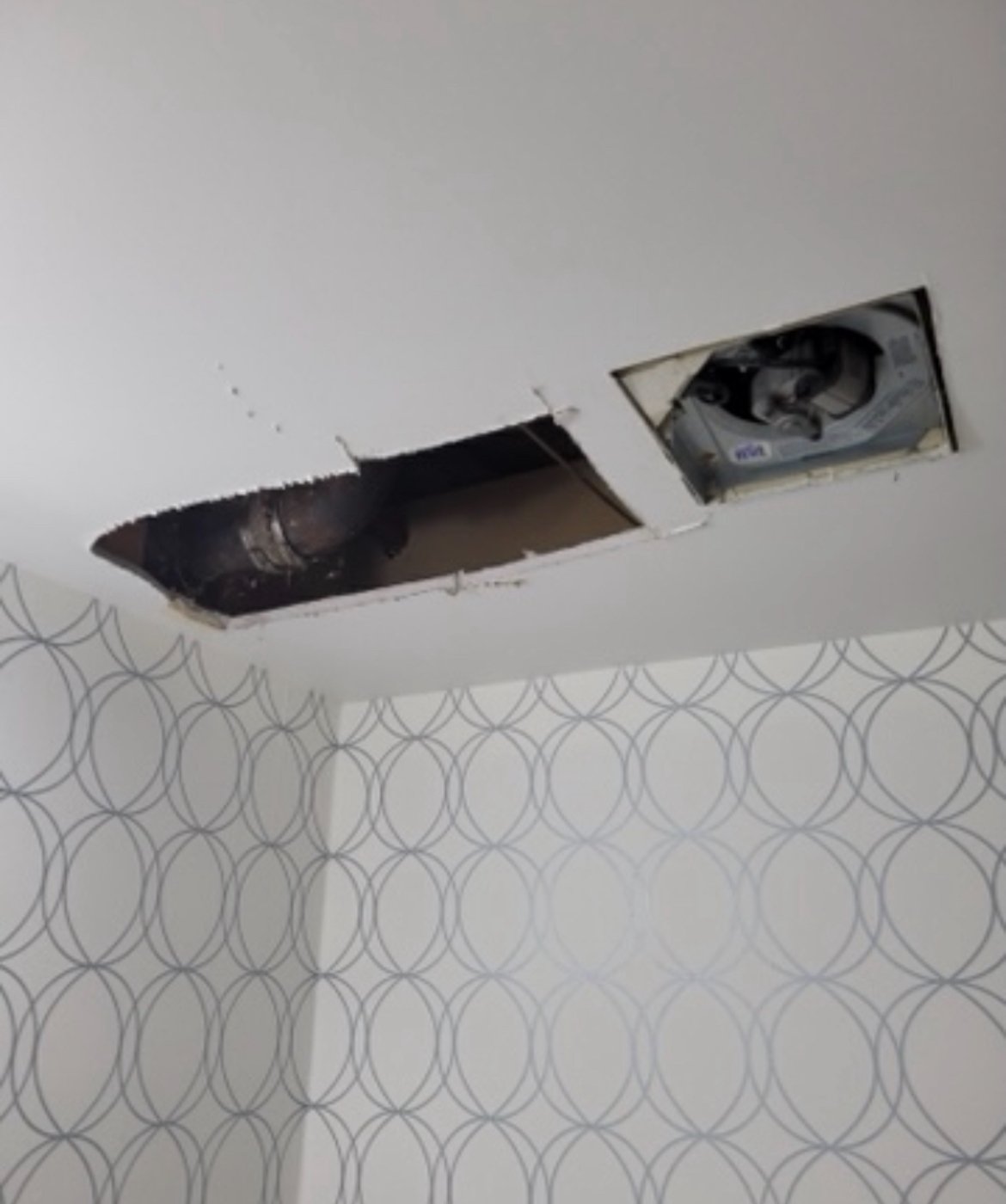 Drywall Repairs - BEFORE