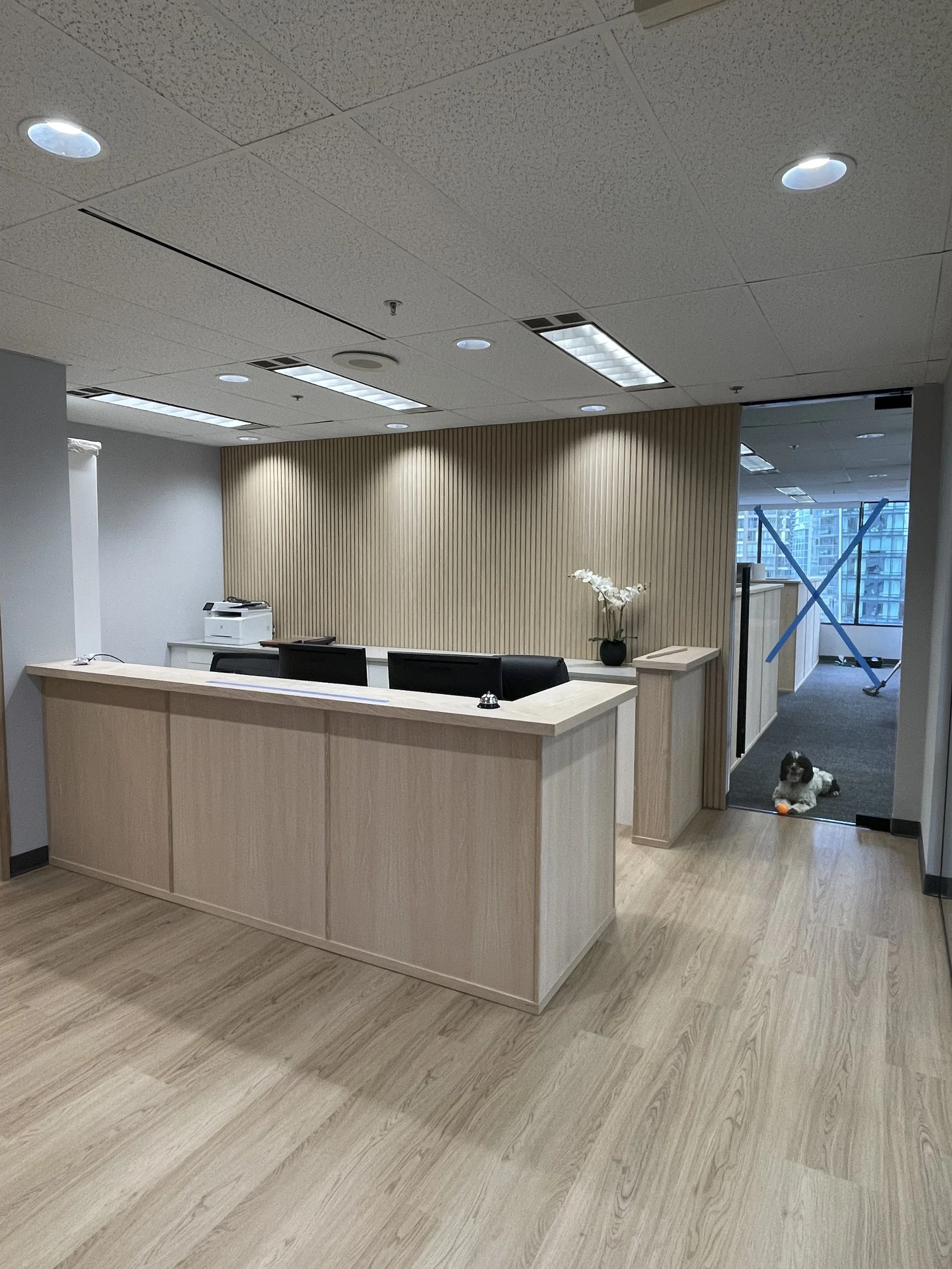 Custom Reception Desk - AFTER