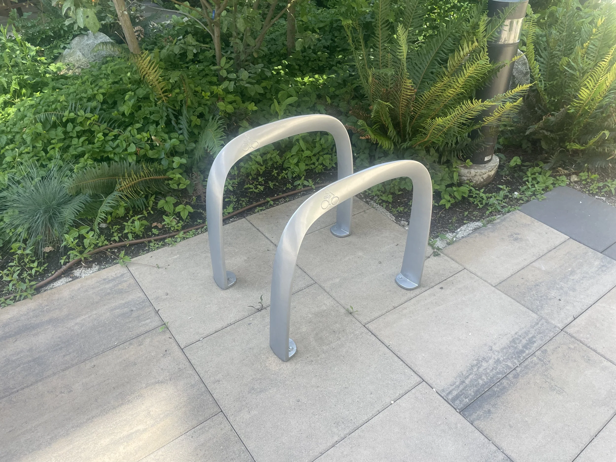 picture of bike rack installation