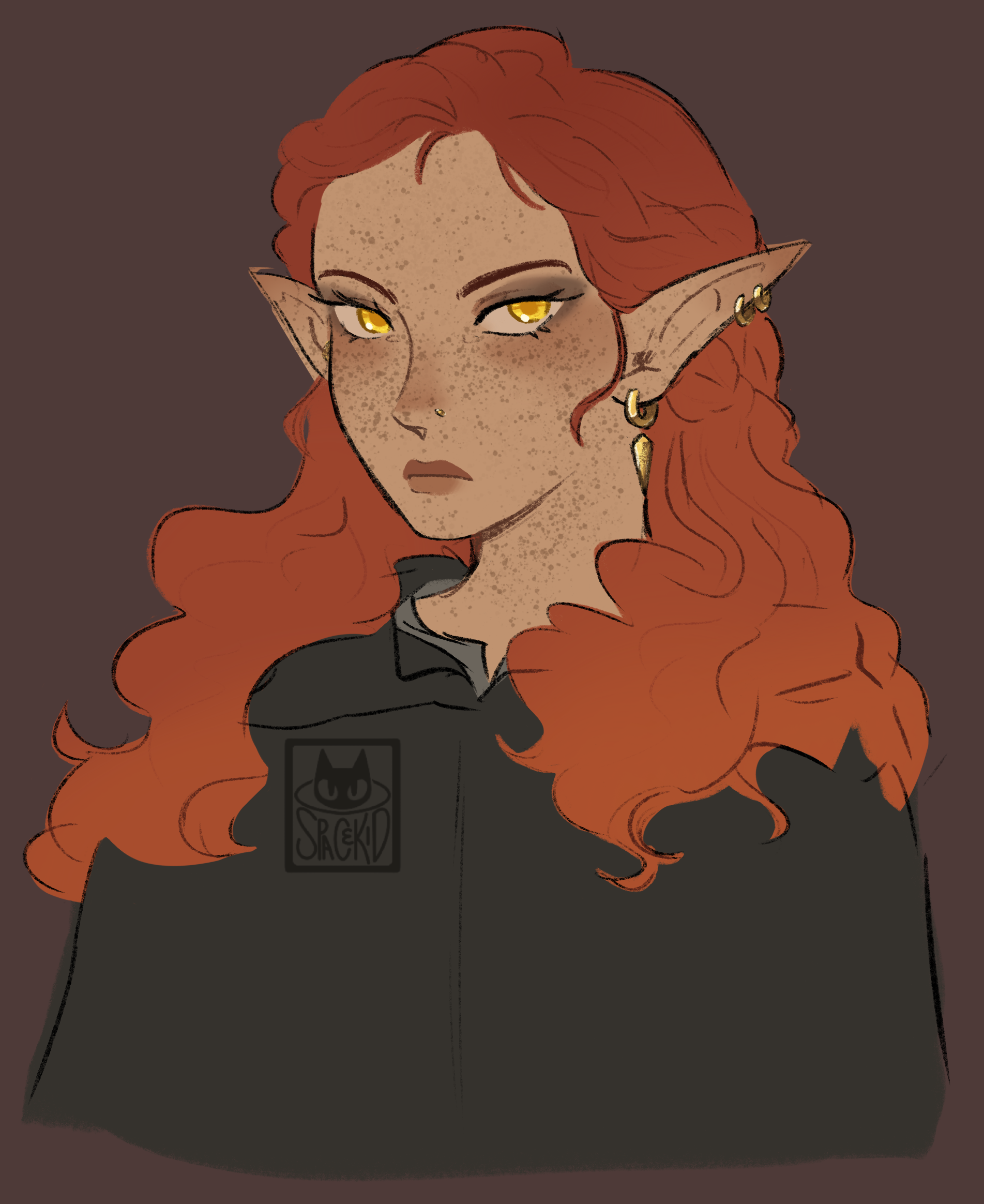 Eira Goldpetal, 2025, Procreate