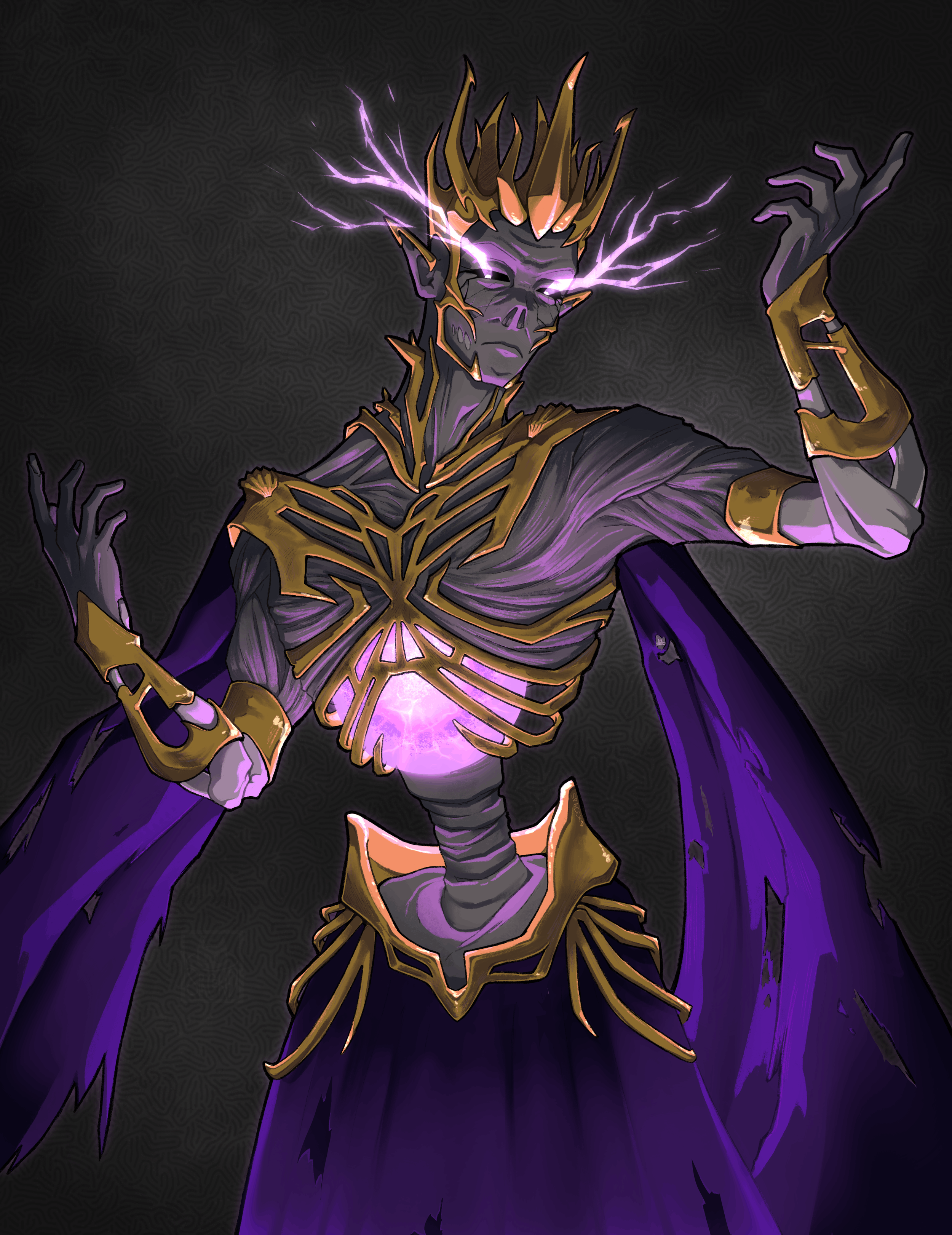 The Lich, 2023, Procreate | D&D based commission