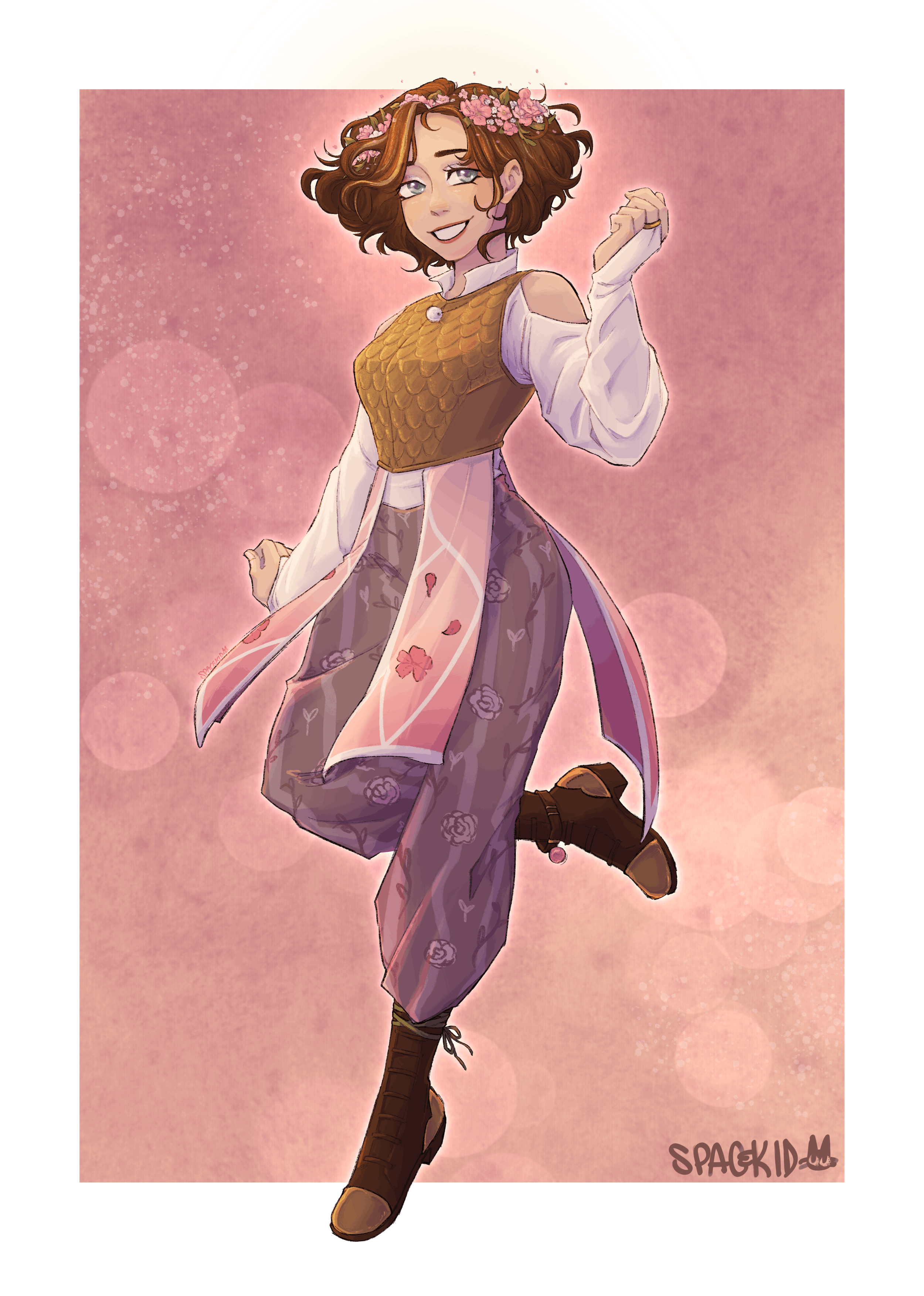 Callie at the End, 2023, Procreate | A D&D based commission