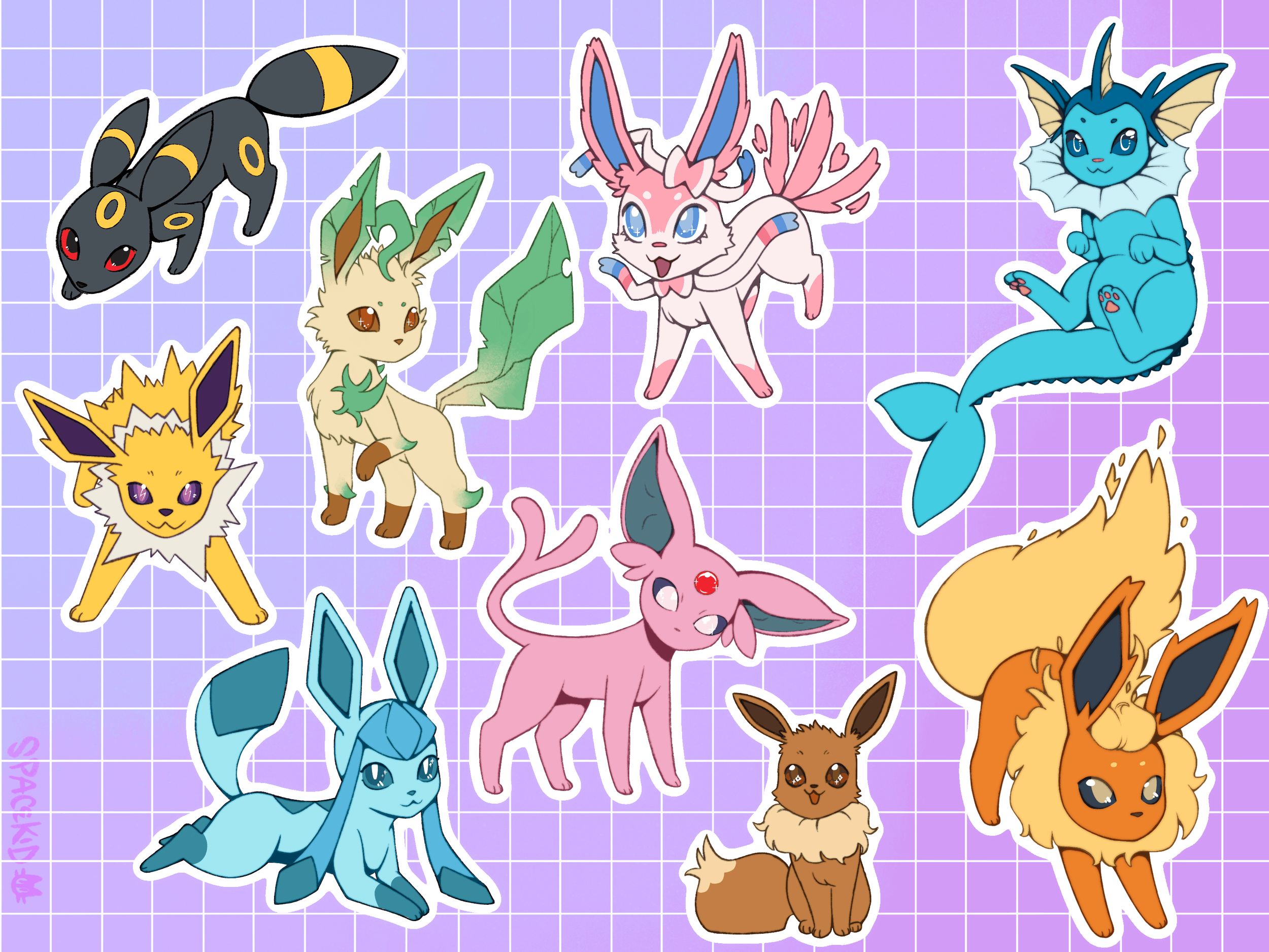 Eeveelution Stickers, Pokémon, 2025