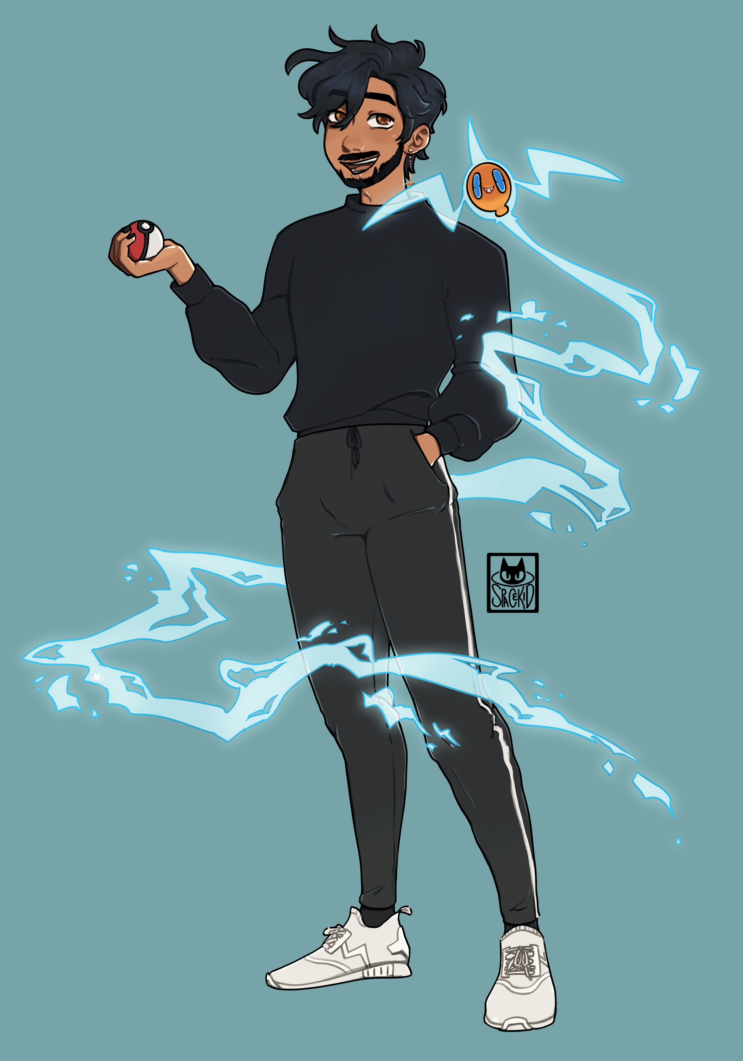 My Buddy, 2022, Procreate | A Pokémon-based commission