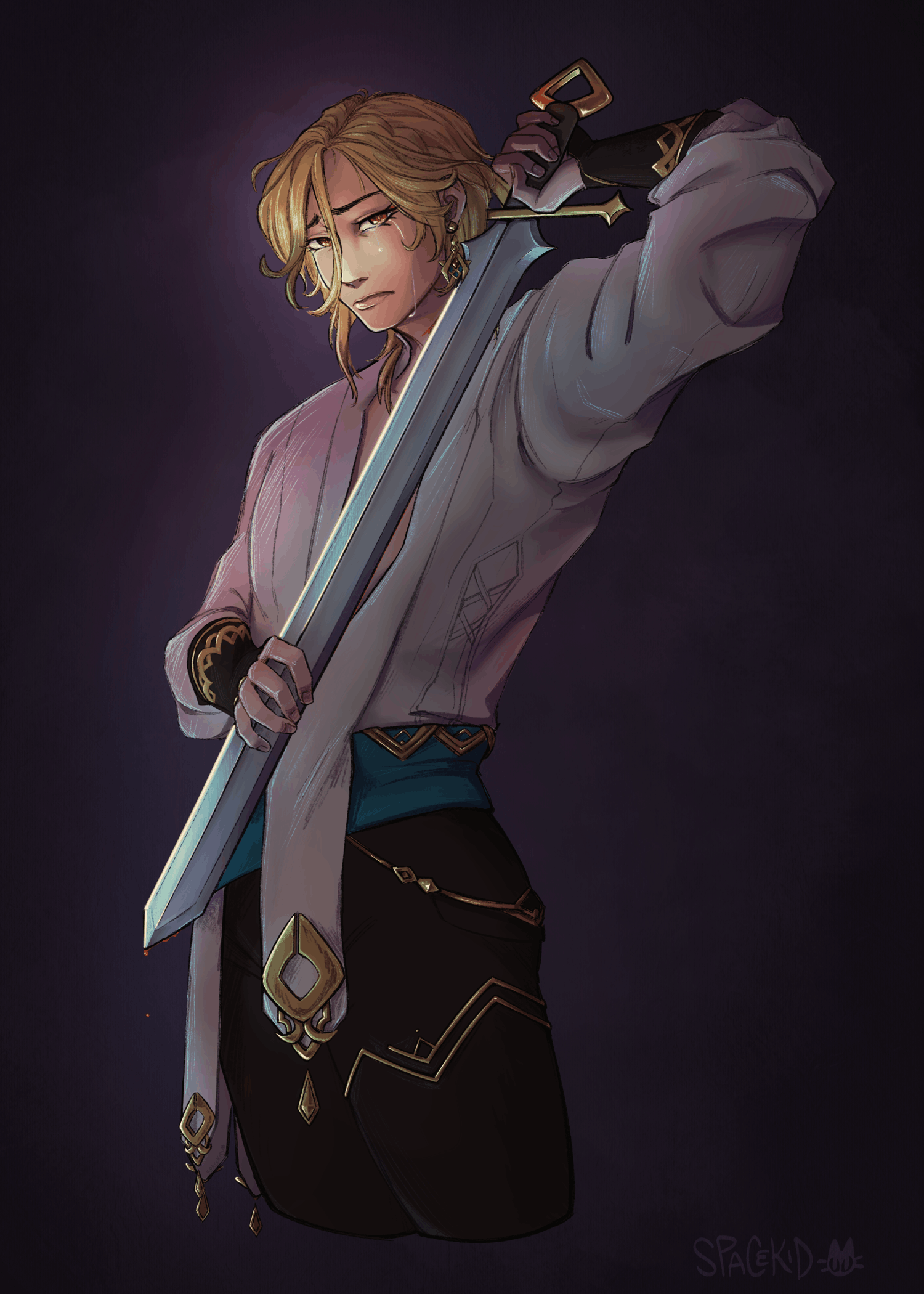 Kaveh, 2024, Procreate | A Genshin Impact commission