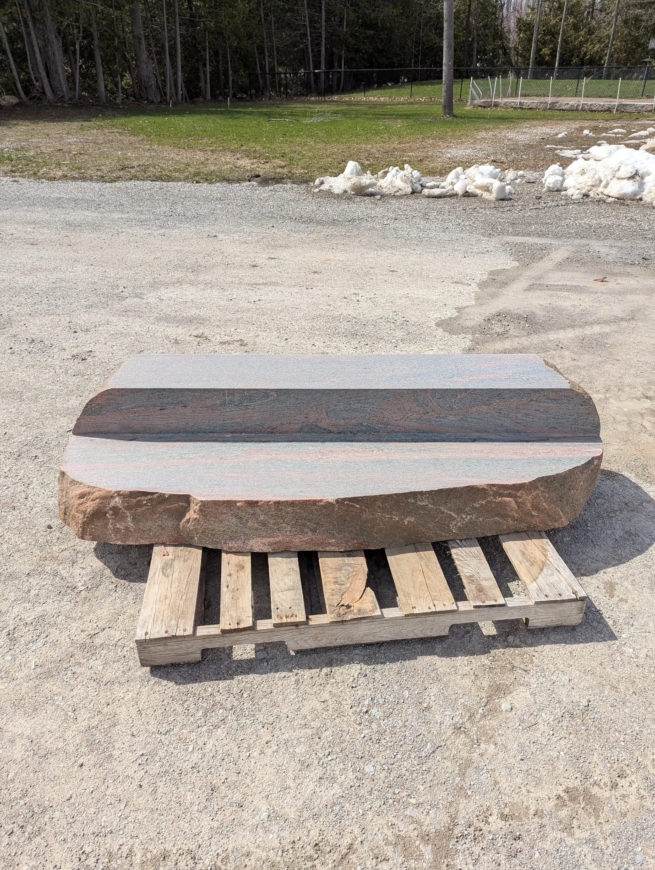 Granite two tread stair
