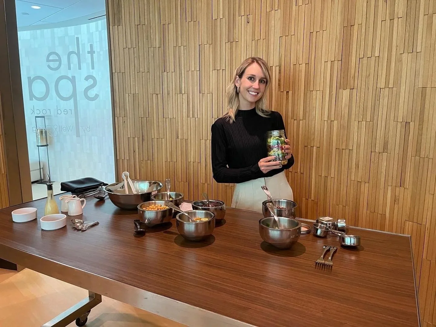 Haley Bishoff, RD Media, Rutsu Nutrition, catering Louis Vuitton lunch at Red Rock Casio Resort and Spa