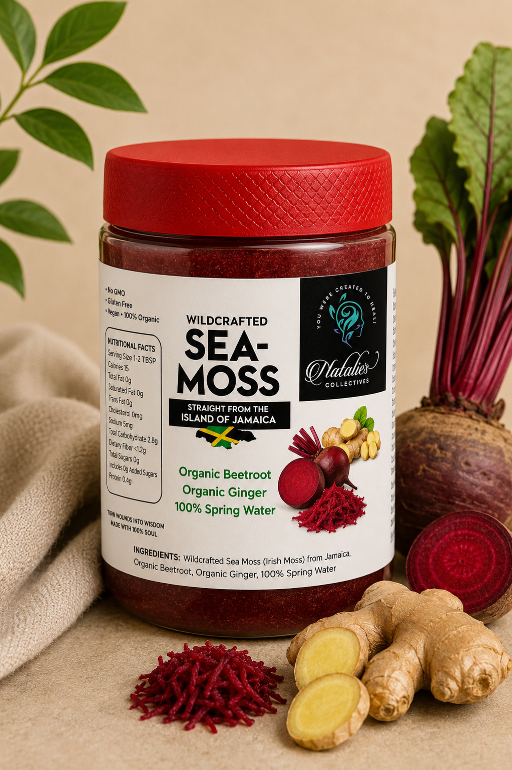 Beetroot Ginger Sea Moss Gel