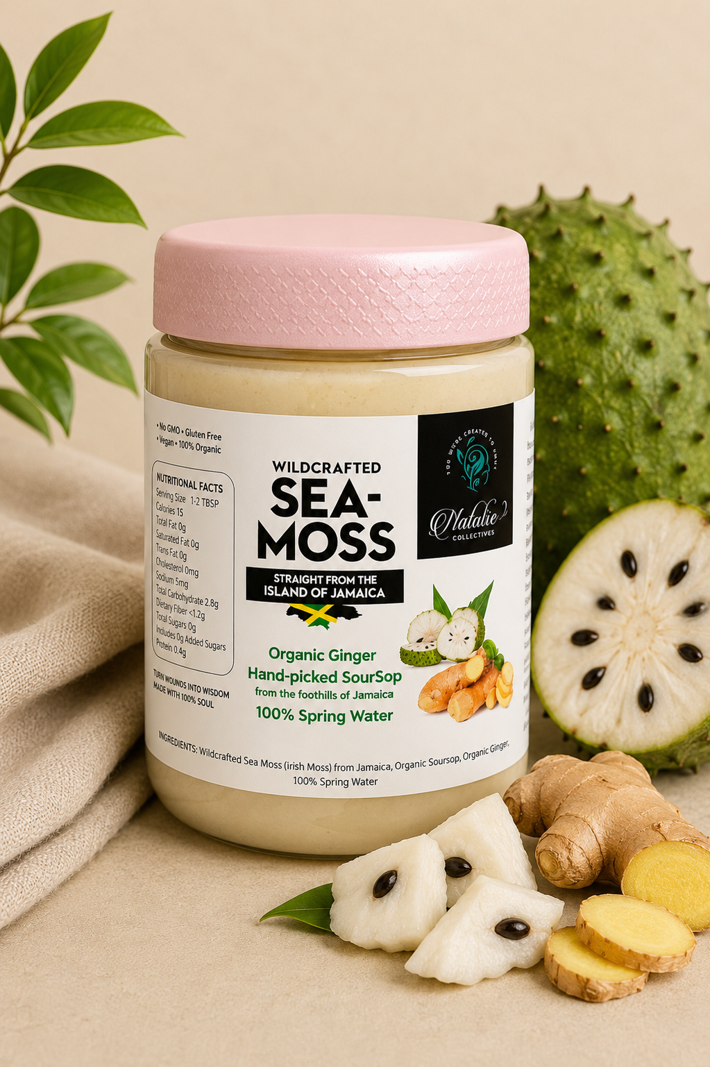 Ginger SourSop Sea Moss Gel