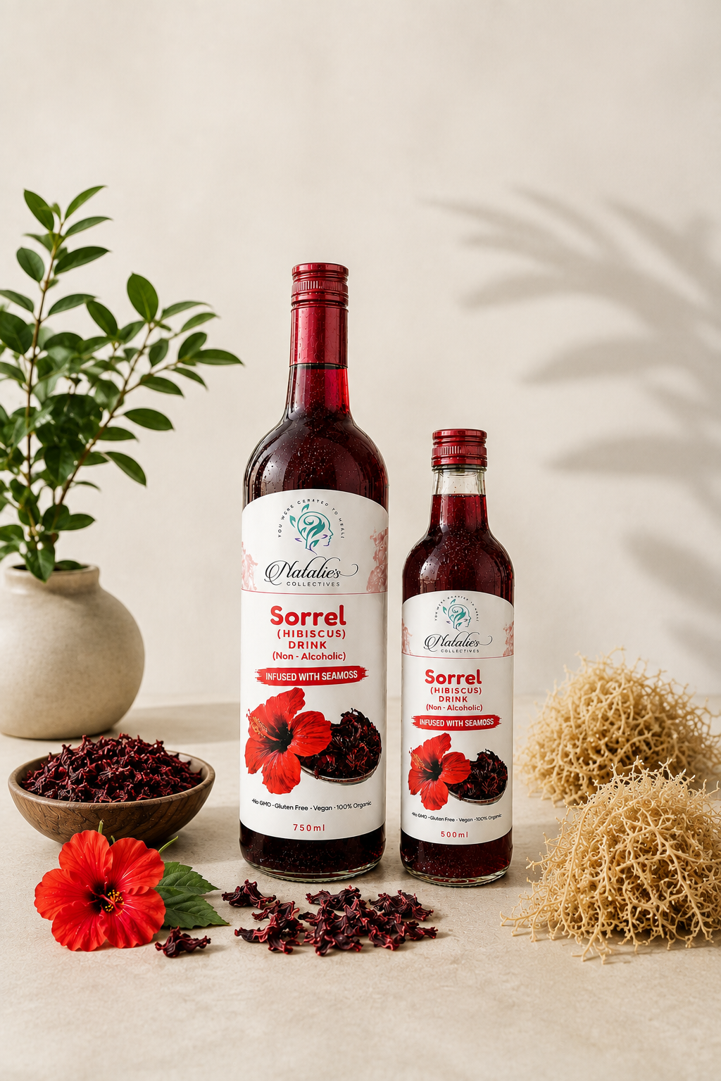 Sorrel (Hibiscus) Drink – Infused with Sea Moss