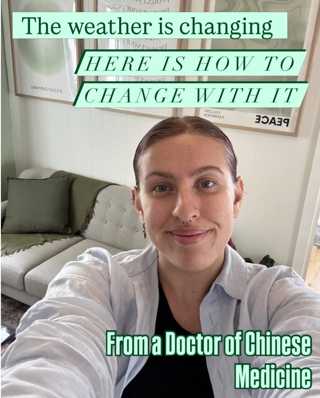 Melbourne weather is basically a chaotic shapeshifter 🎭&mdash;but this time of year, it really commits: hot one minute, cold the next.

From a TCM perspective, when your body's warm, your pores open up like tiny welcoming doors. Then along comes a s