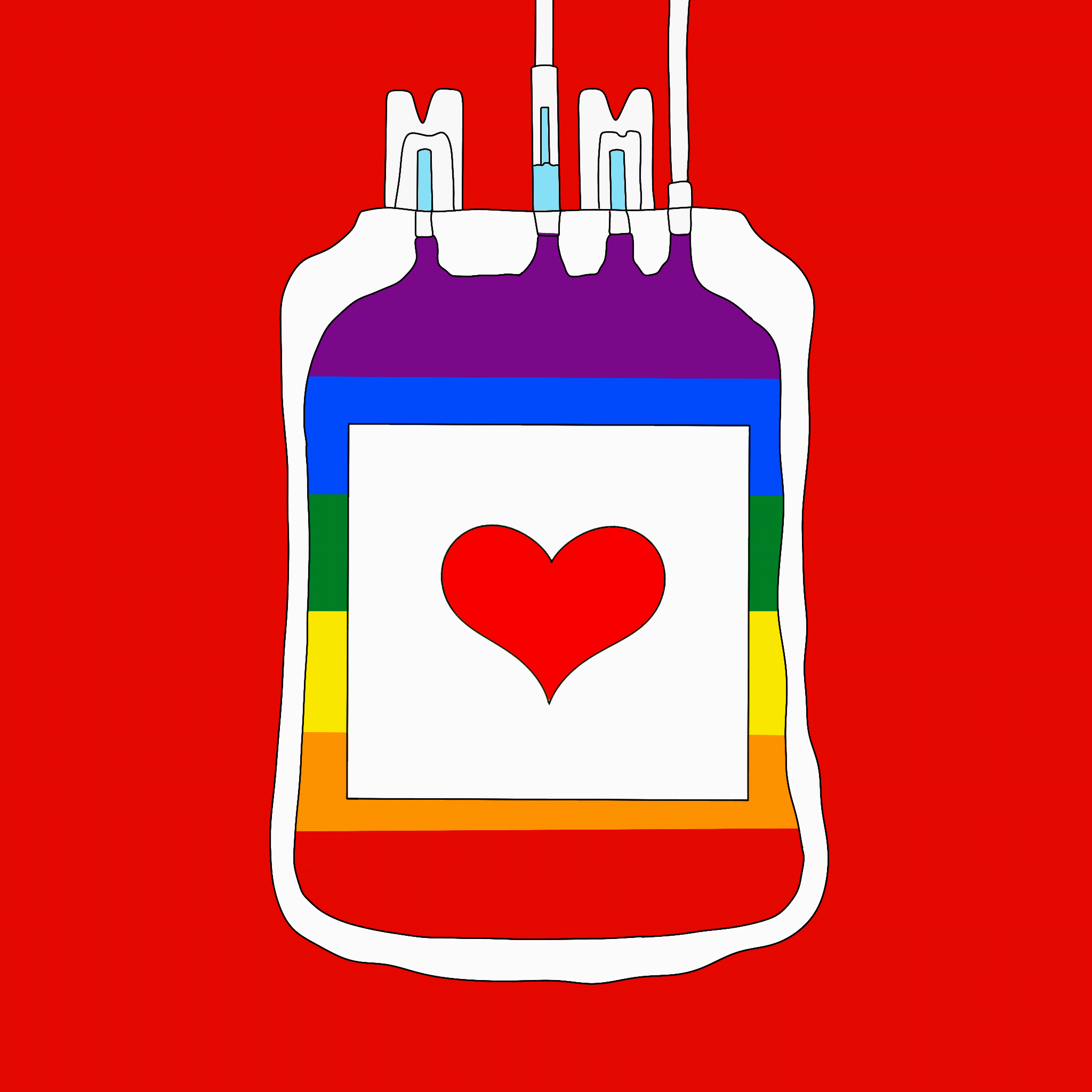 Infusion bags at the bottom of the rainbow