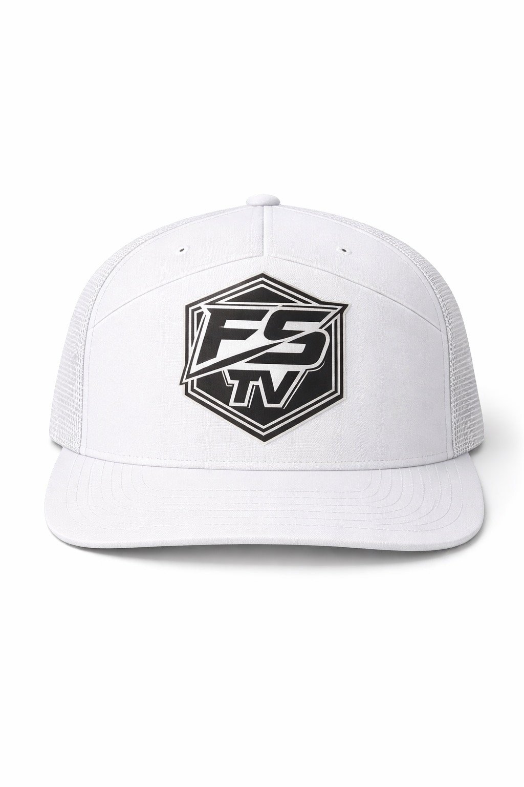 White 7 panel FSTV hat