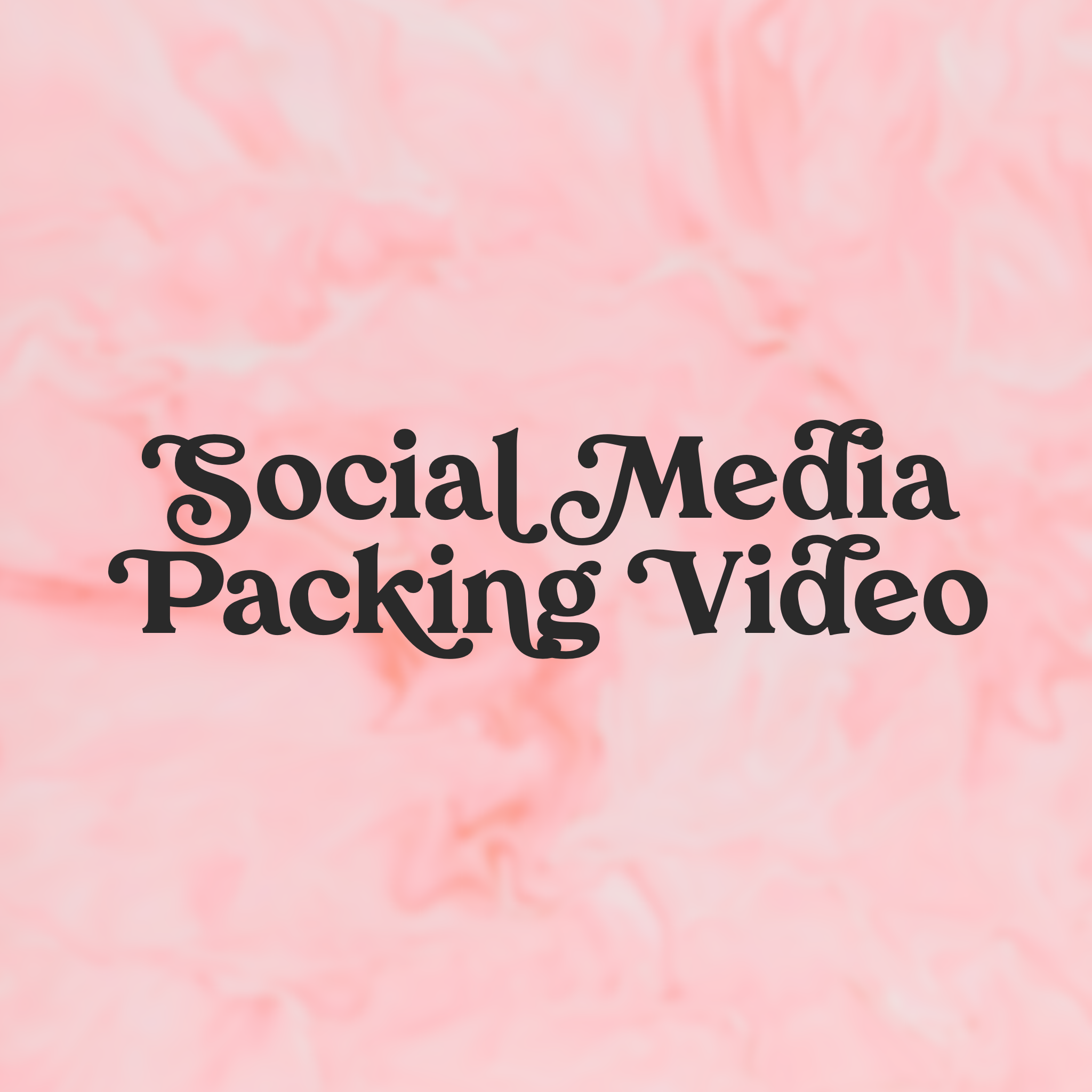 1 Social Media Packaging Video