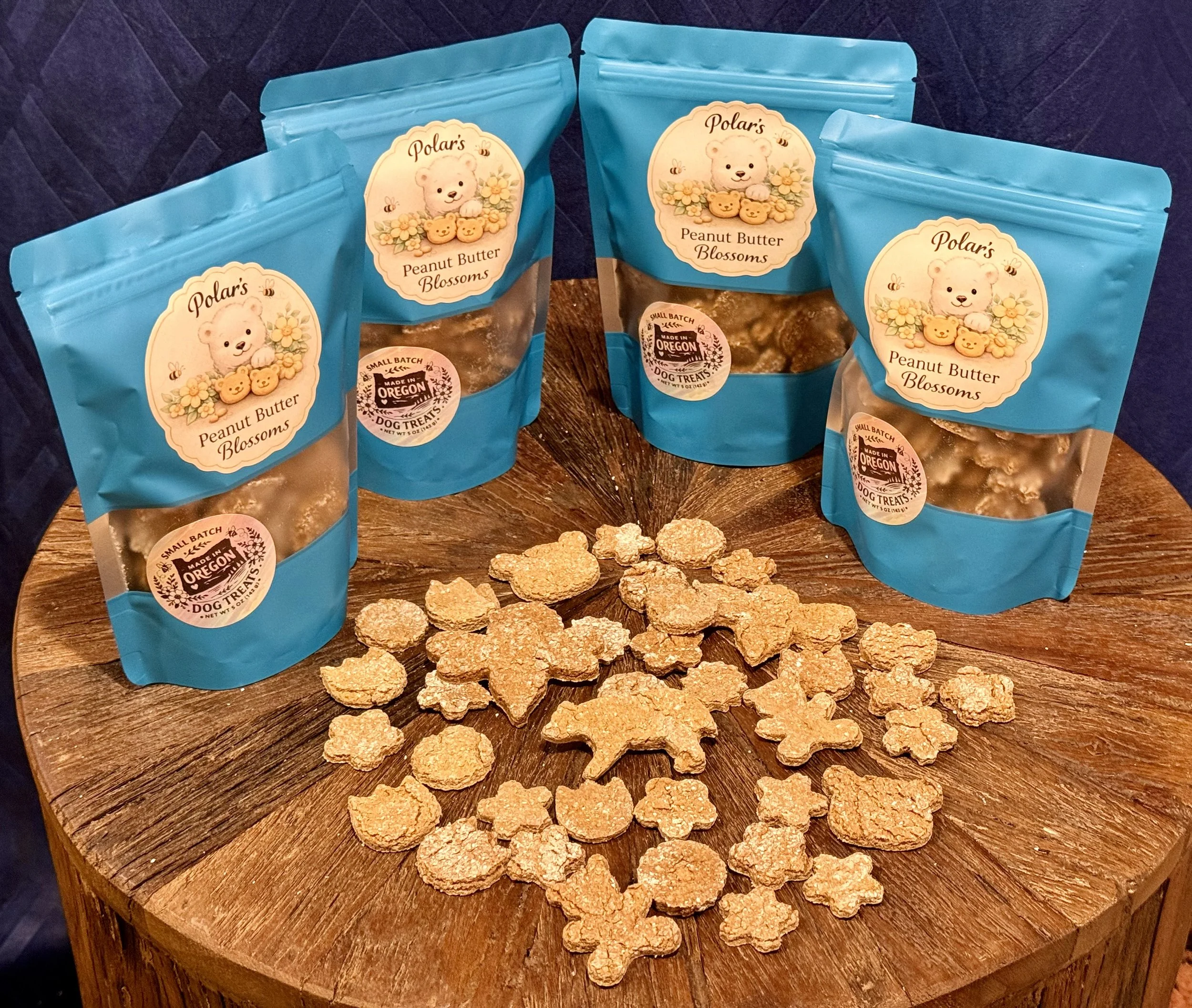 Polar's Peanut Butter Blossoms Dog Treats