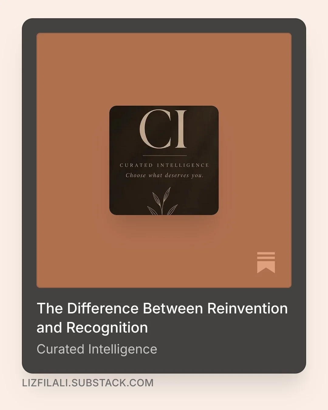 Essay 4 | The Difference Between Reinvention and Recognition