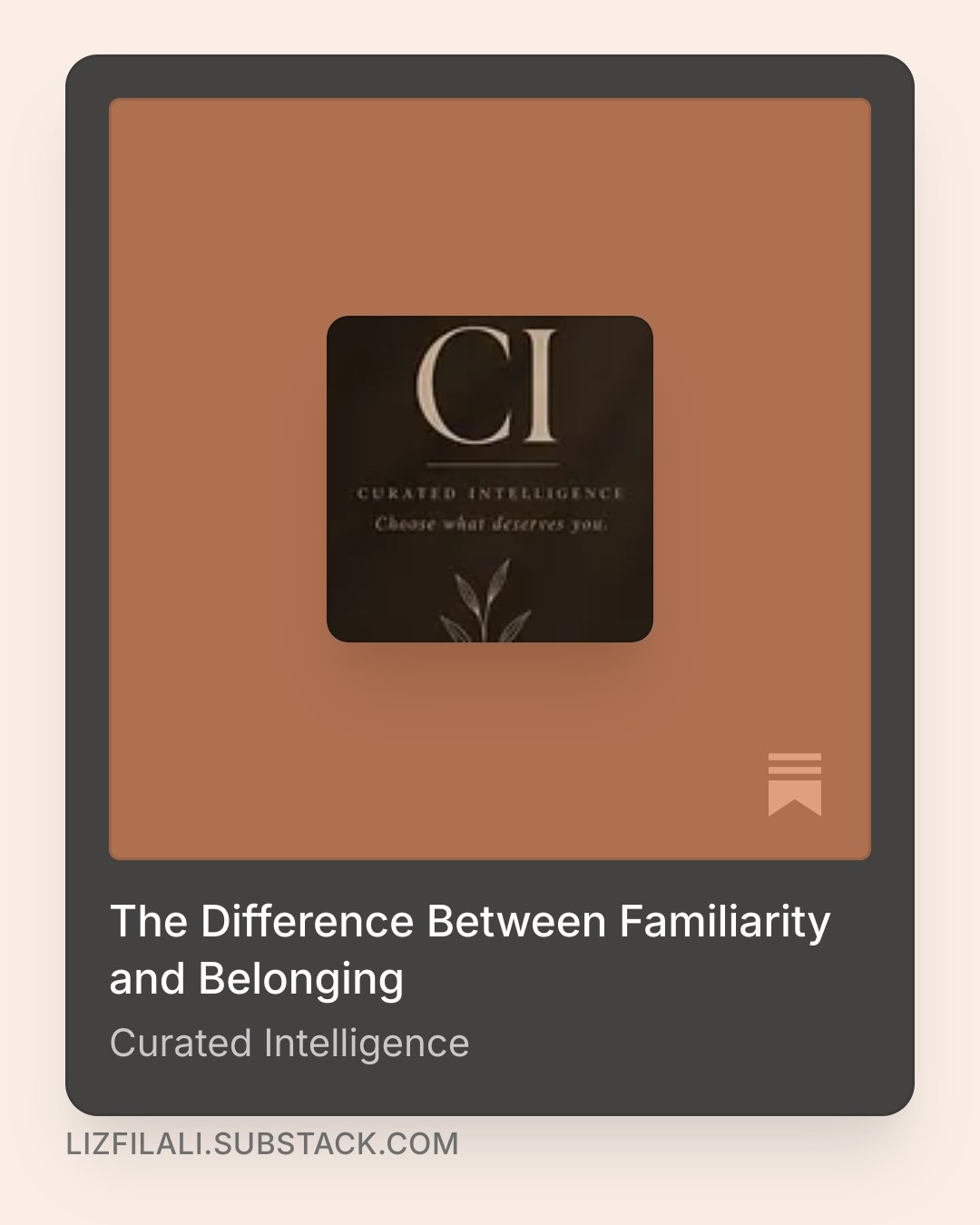 Essay 6 | The Difference Between Familiarity and Belonging