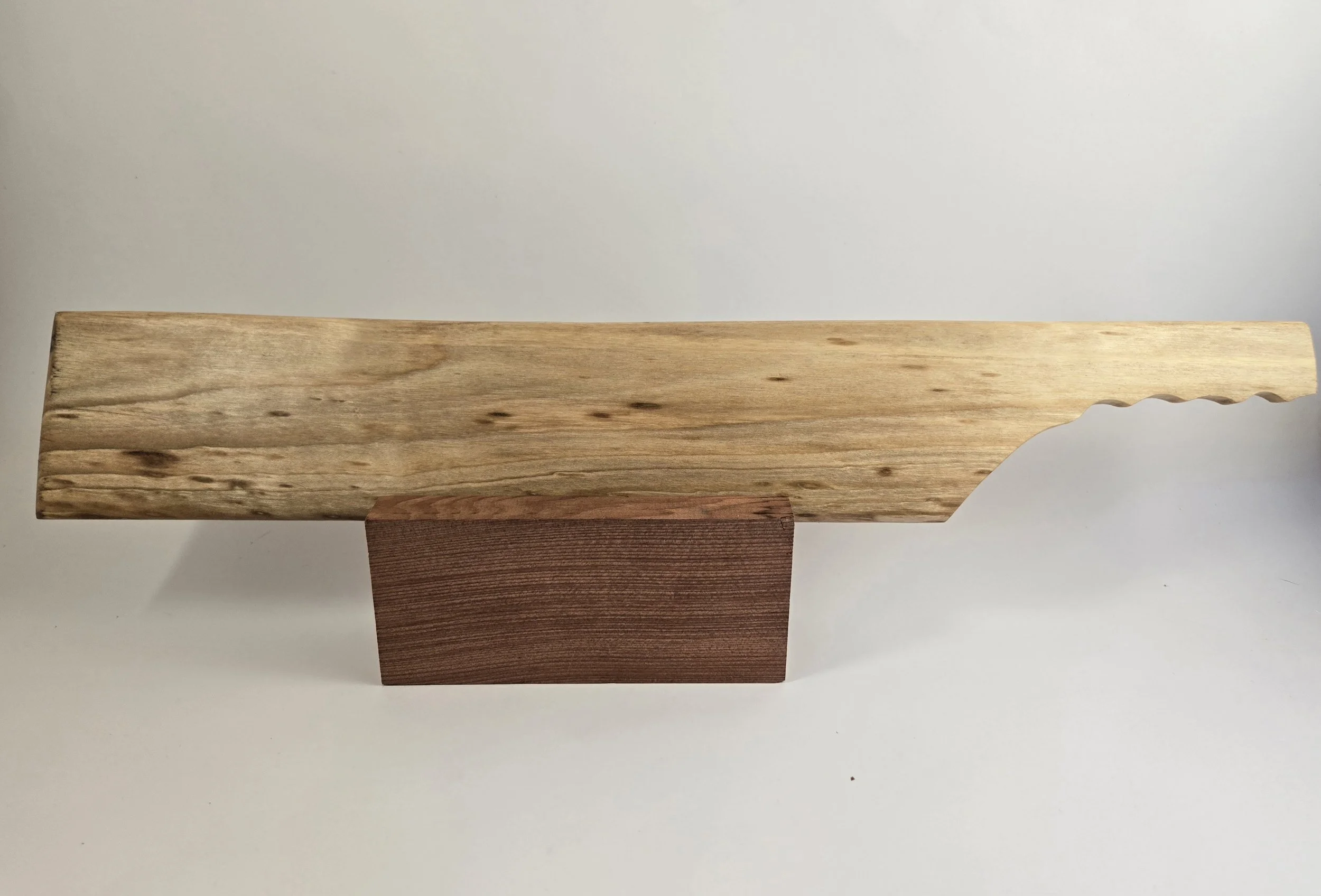 Lightly spalted big leaf maple otk paddle