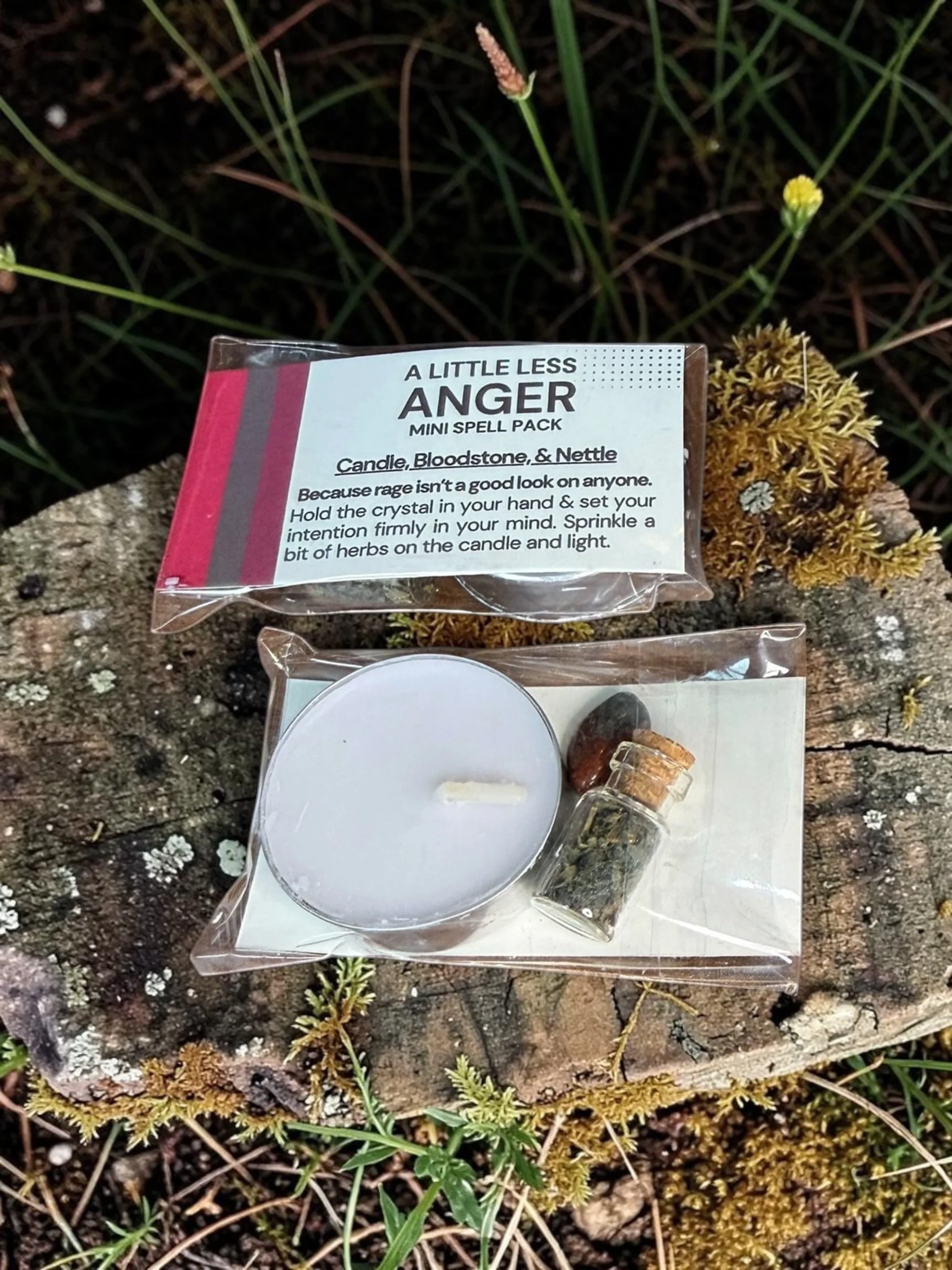 A Little Less Anger — Mini Intention Spell Kit