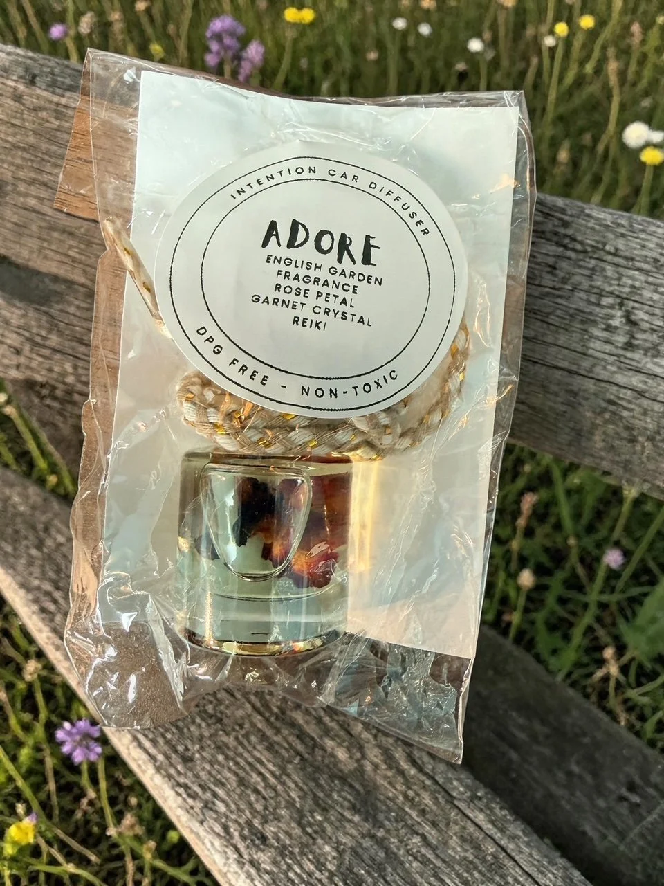 Adore English Garden - Intention Car Diffuser Air Freshener Non-Toxic Reiki Infused