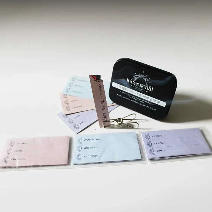 Intentional Energy Enhancing Paper Incense Kit — 48 Sheets