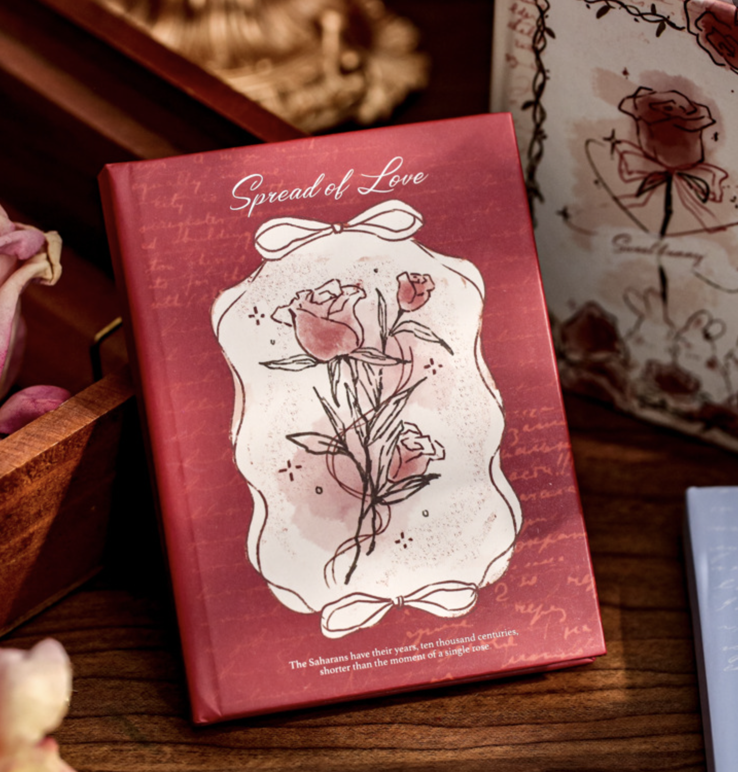 Vintage Rose Chronology Series A7 Pocket Notebook — Spread of Love