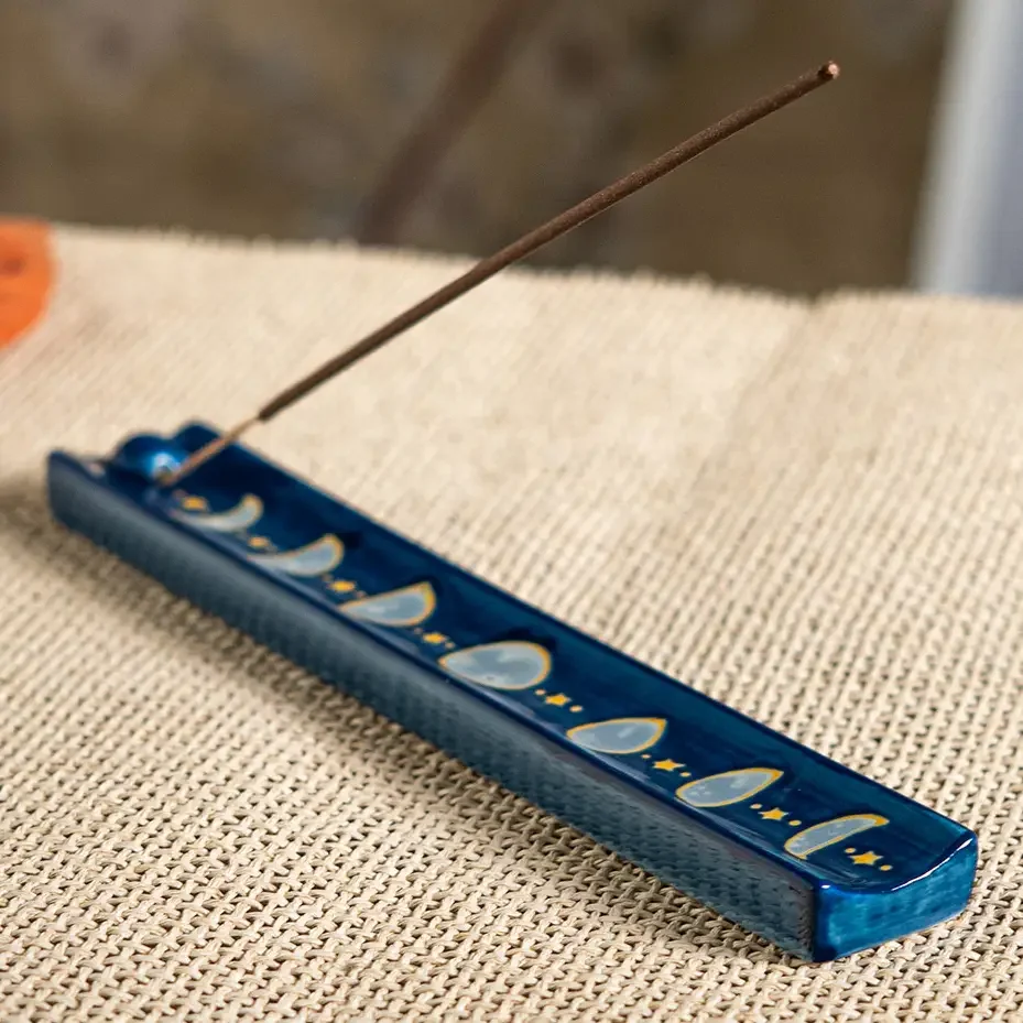 Moon Phases Ceramic Incense Burner