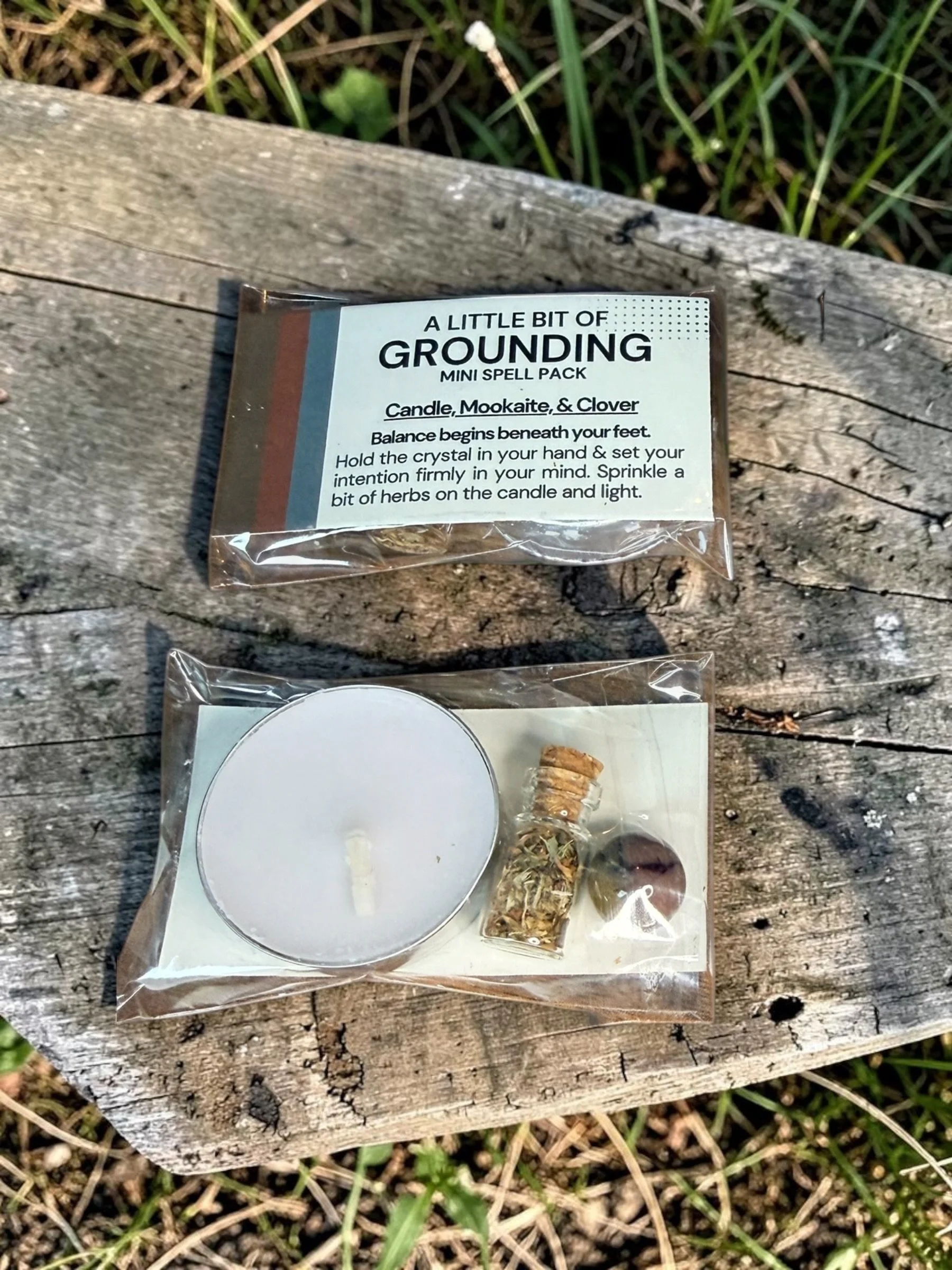 A Little More Grounding — Mini Intention Spell Kit