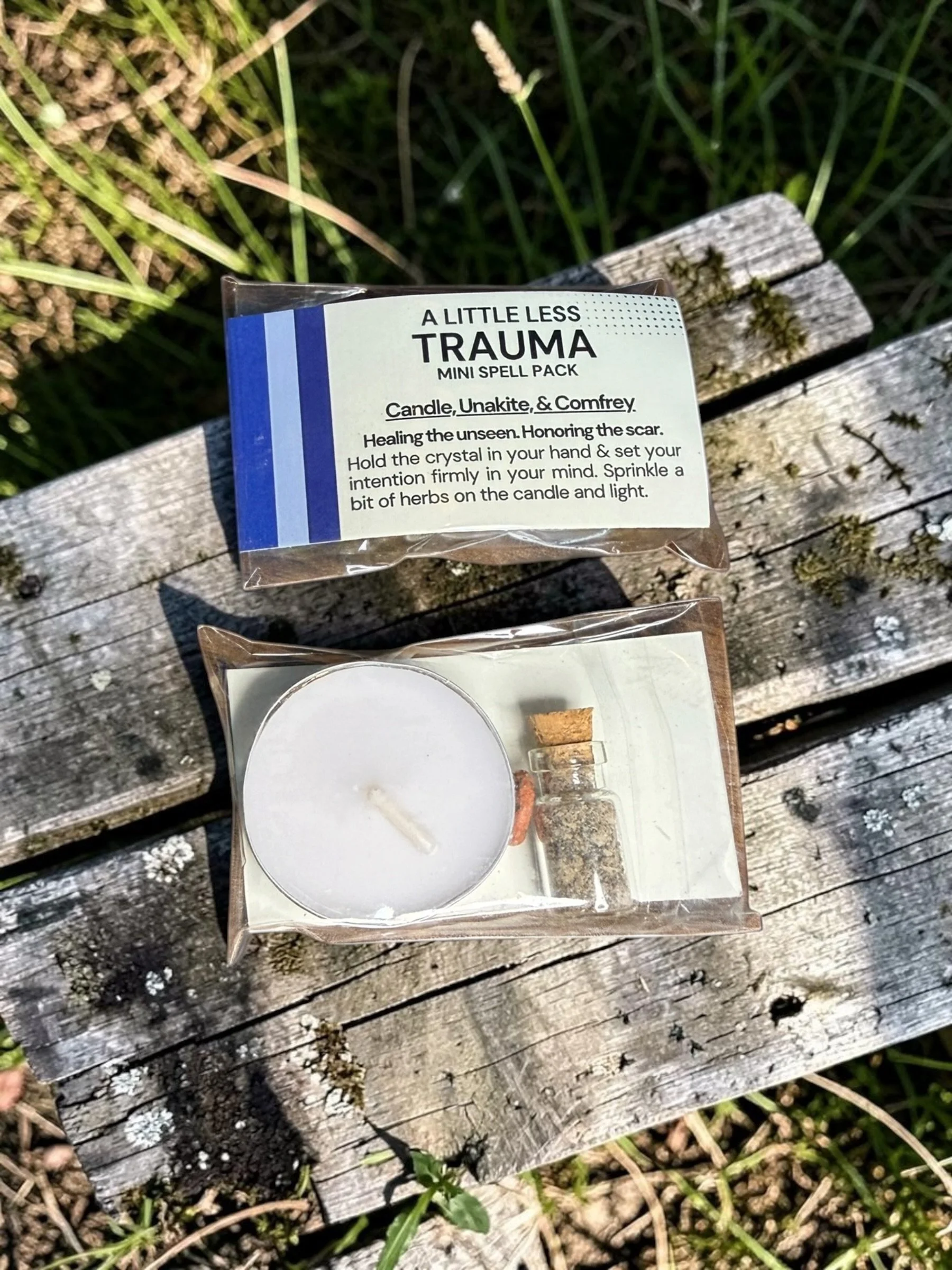A Little Less Trauma — Mini Intention Spell Kit