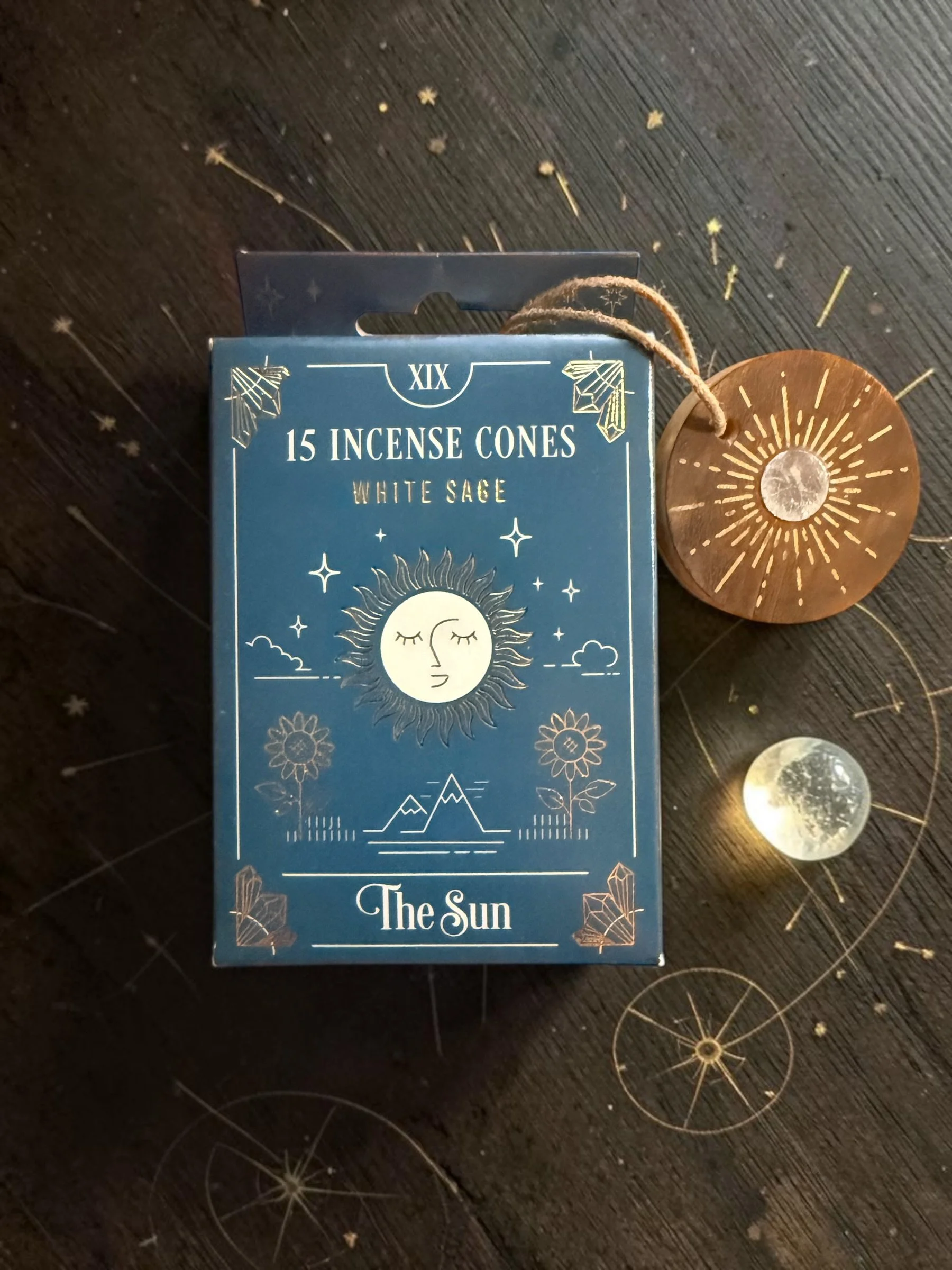 The Sun, Tarot Incense Cones — White Sage