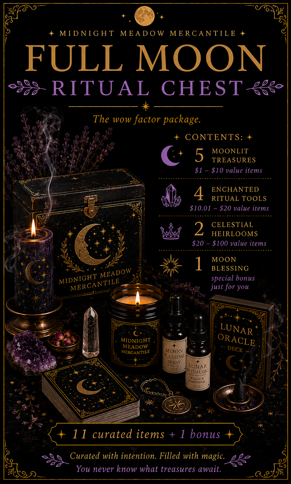 Full Moon Ritual Chest • $111