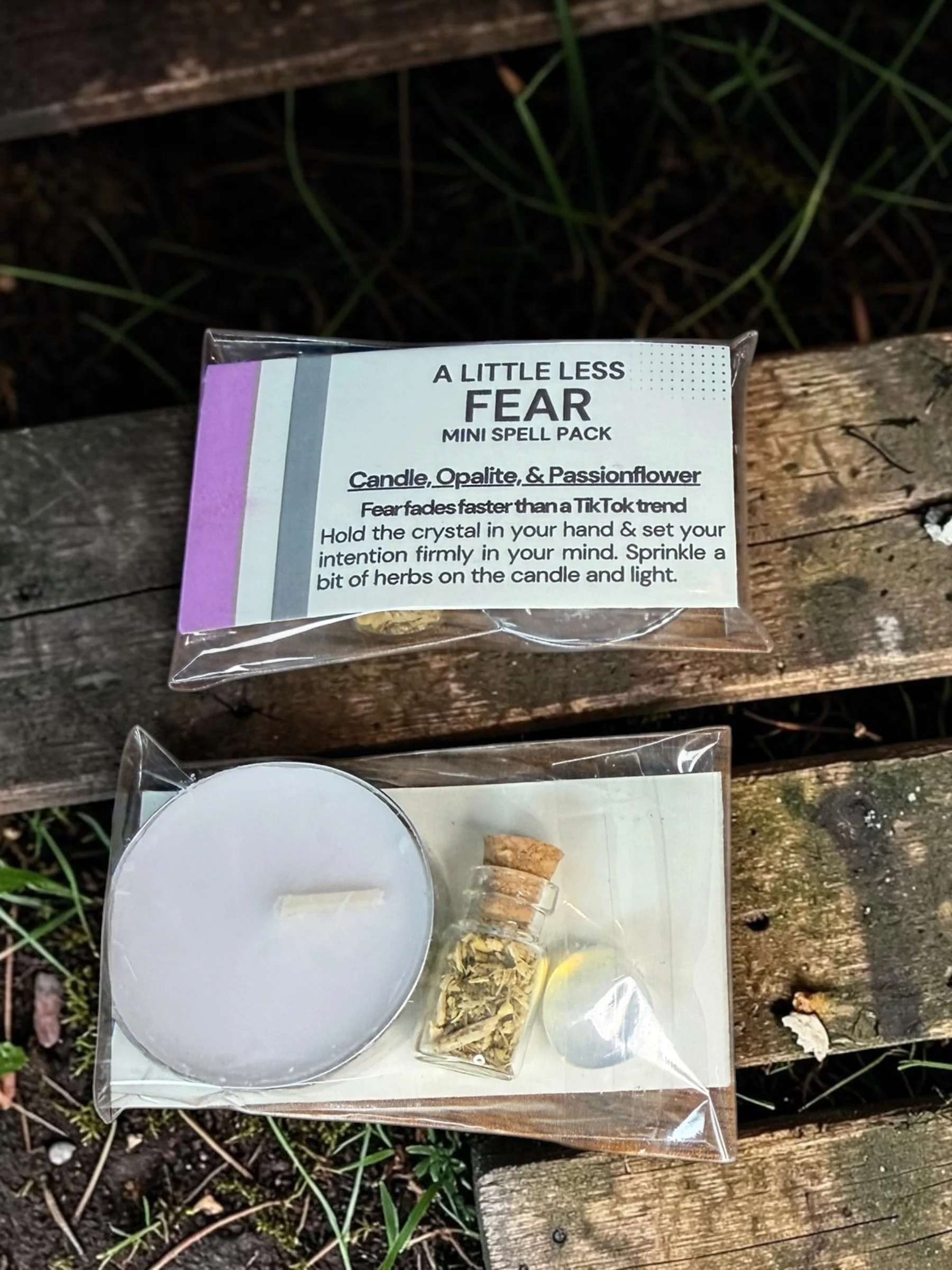 A Little Less Fear — Mini Intention Spell Kit