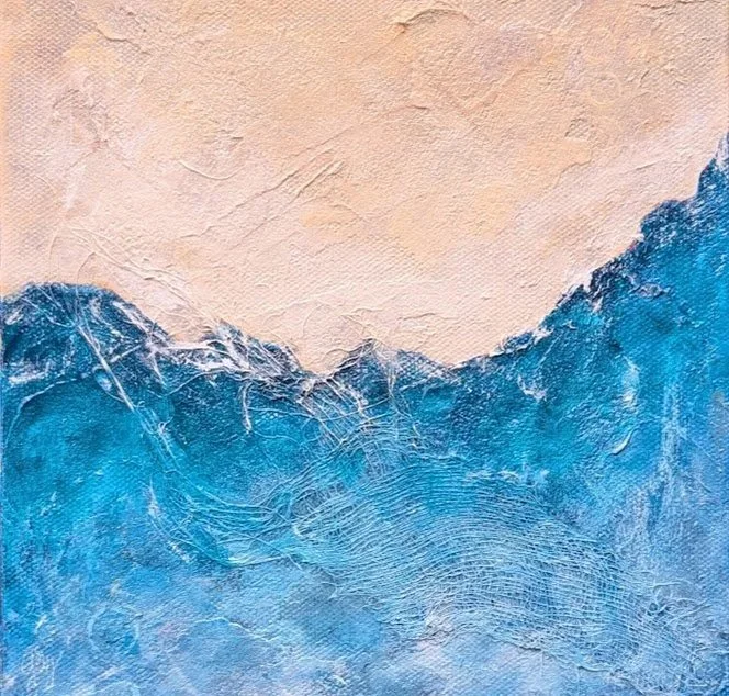 Catch Me at the Beach 8x8 $118