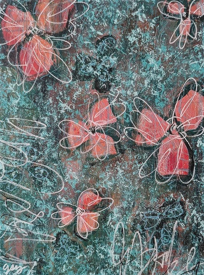 Stepping Up, Standing Back 9x12 DONATED