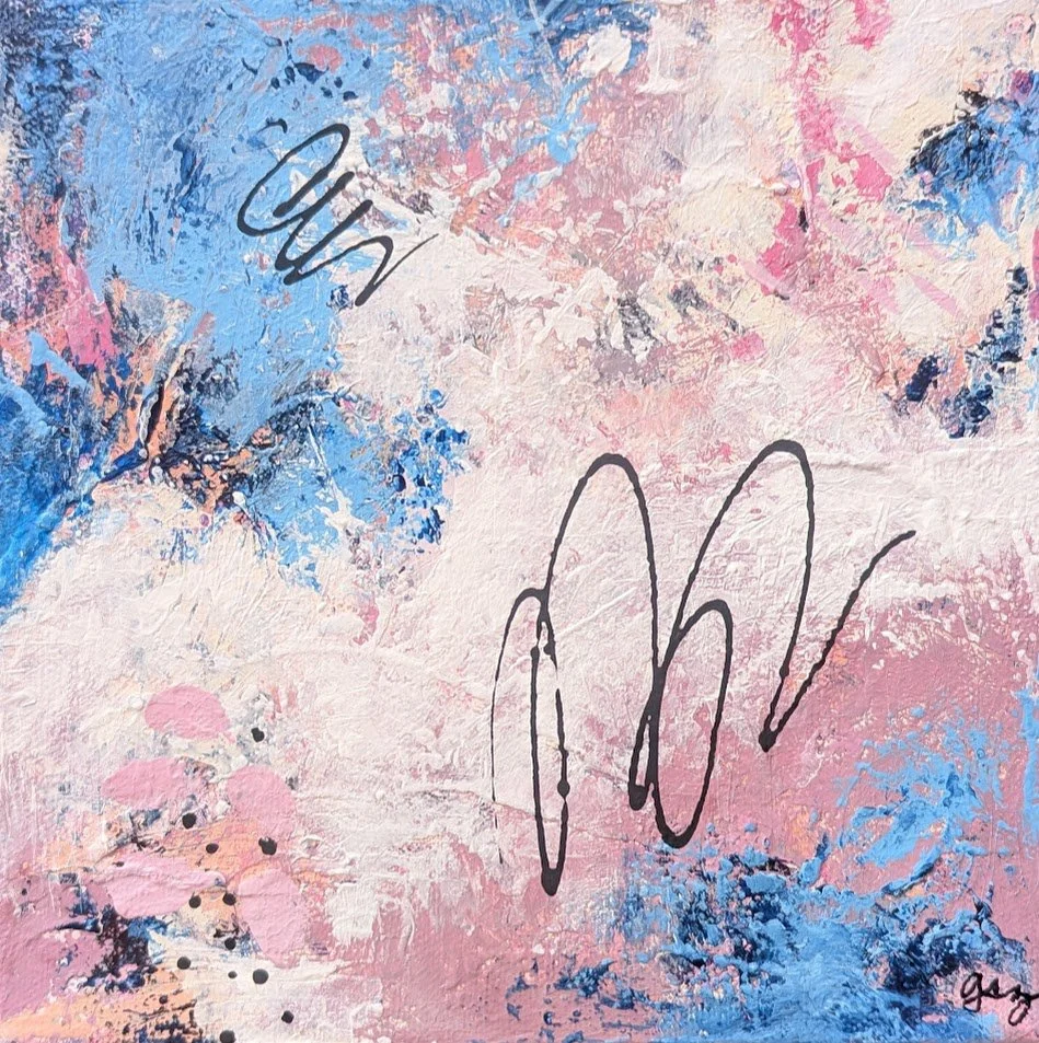 Laying on the Grass Watching the Clouds go by 8x8 $118