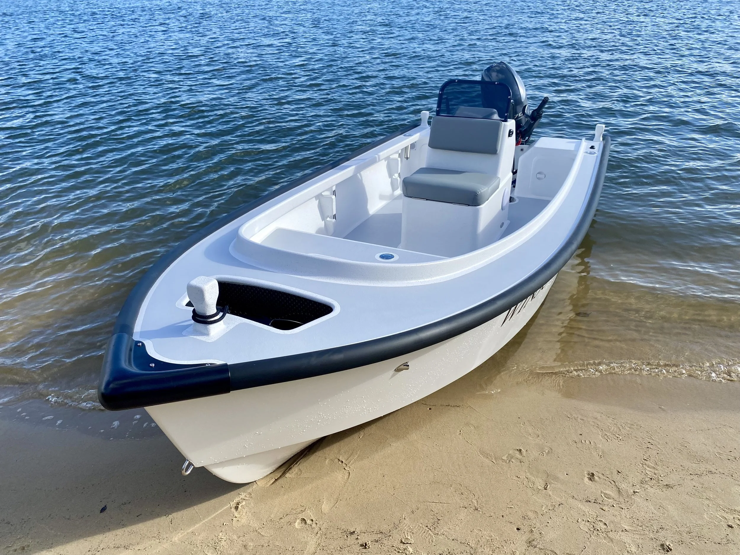 Custom dory boat on the Noosa River, Queensland