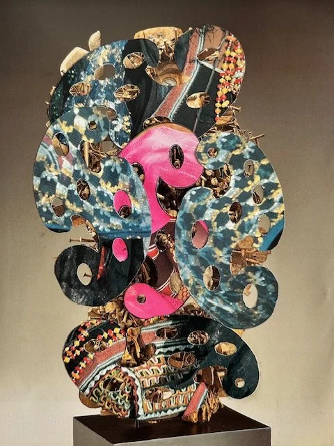  Travel Ban (Niger Textiles) , 9 x 12 inches, Handcut calendar pages on museum catalogue page, 2026