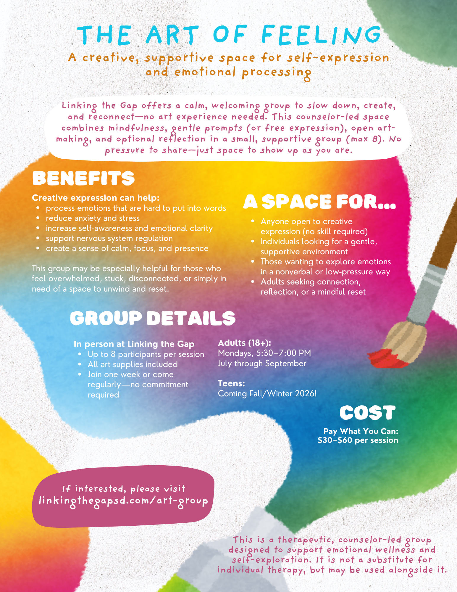 art therapy group Sioux Falls