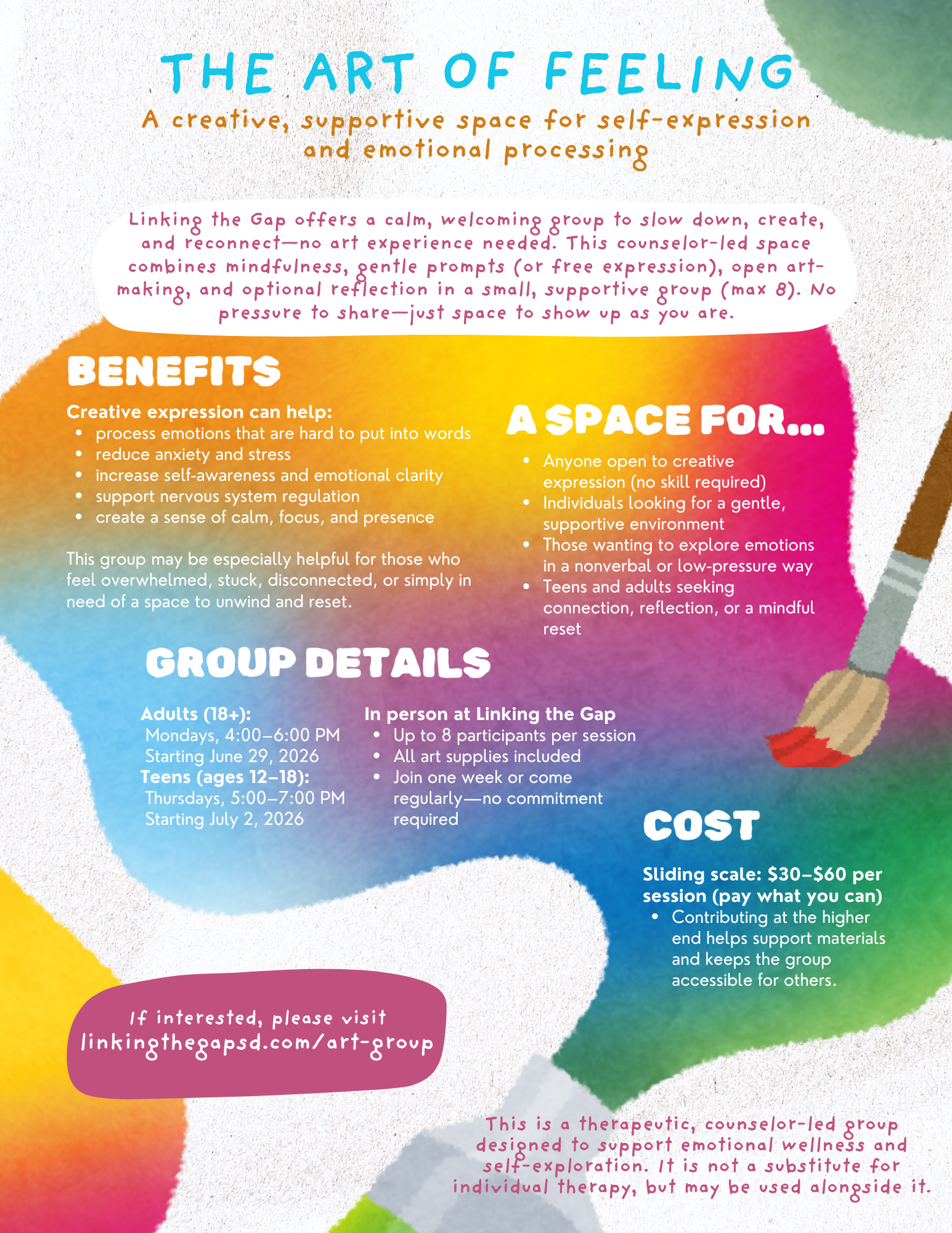 art therapy group Sioux Falls