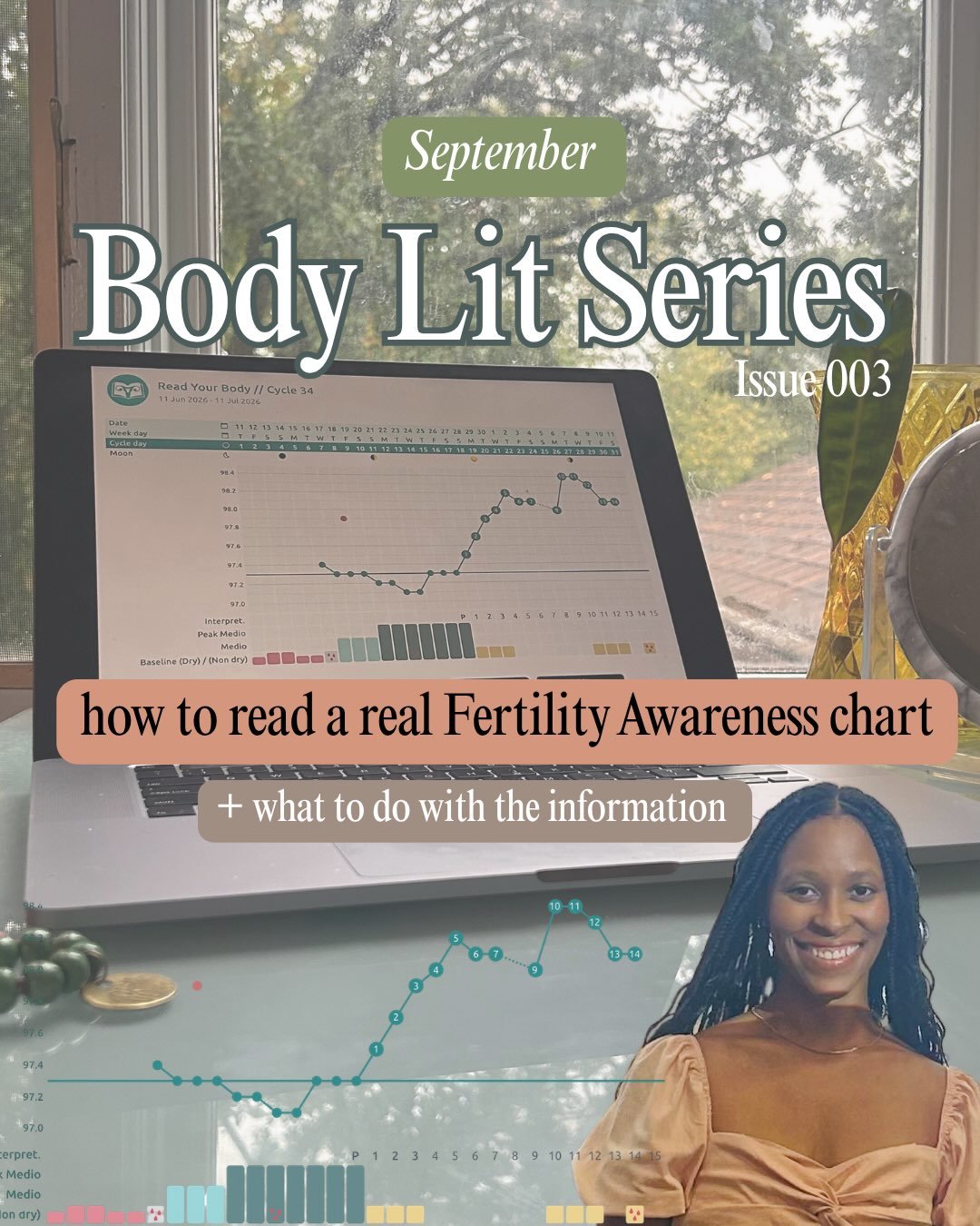 💫September Body Lit recap from your favorite PA-C and Fertility awareness educator 

Following my first Read Your Body workshop it&rsquo;s only right that I show you how to read a real FAM chart 

Let&rsquo;s go through it together ➡️

First, fertil