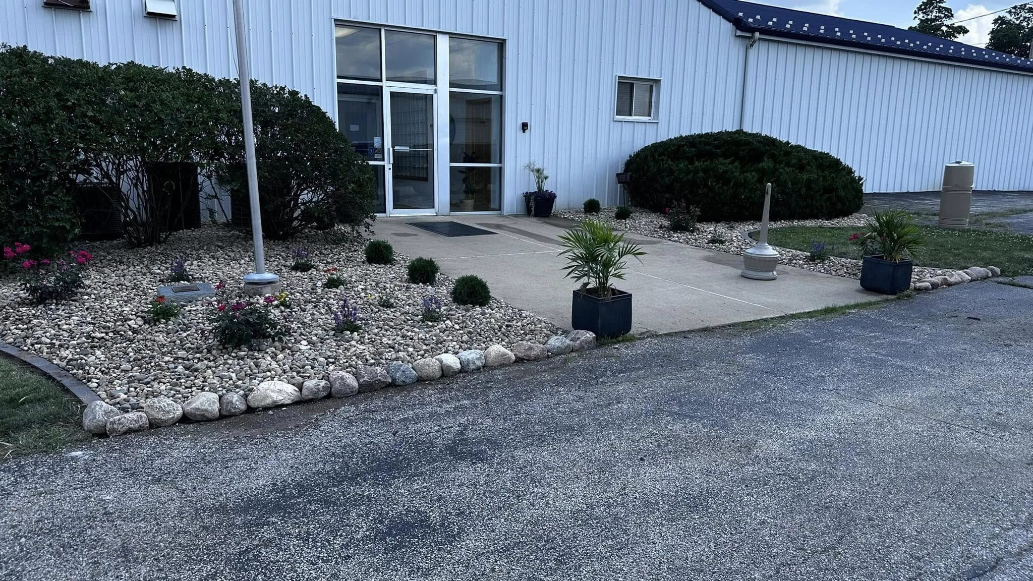 New Cobbles with River rock!