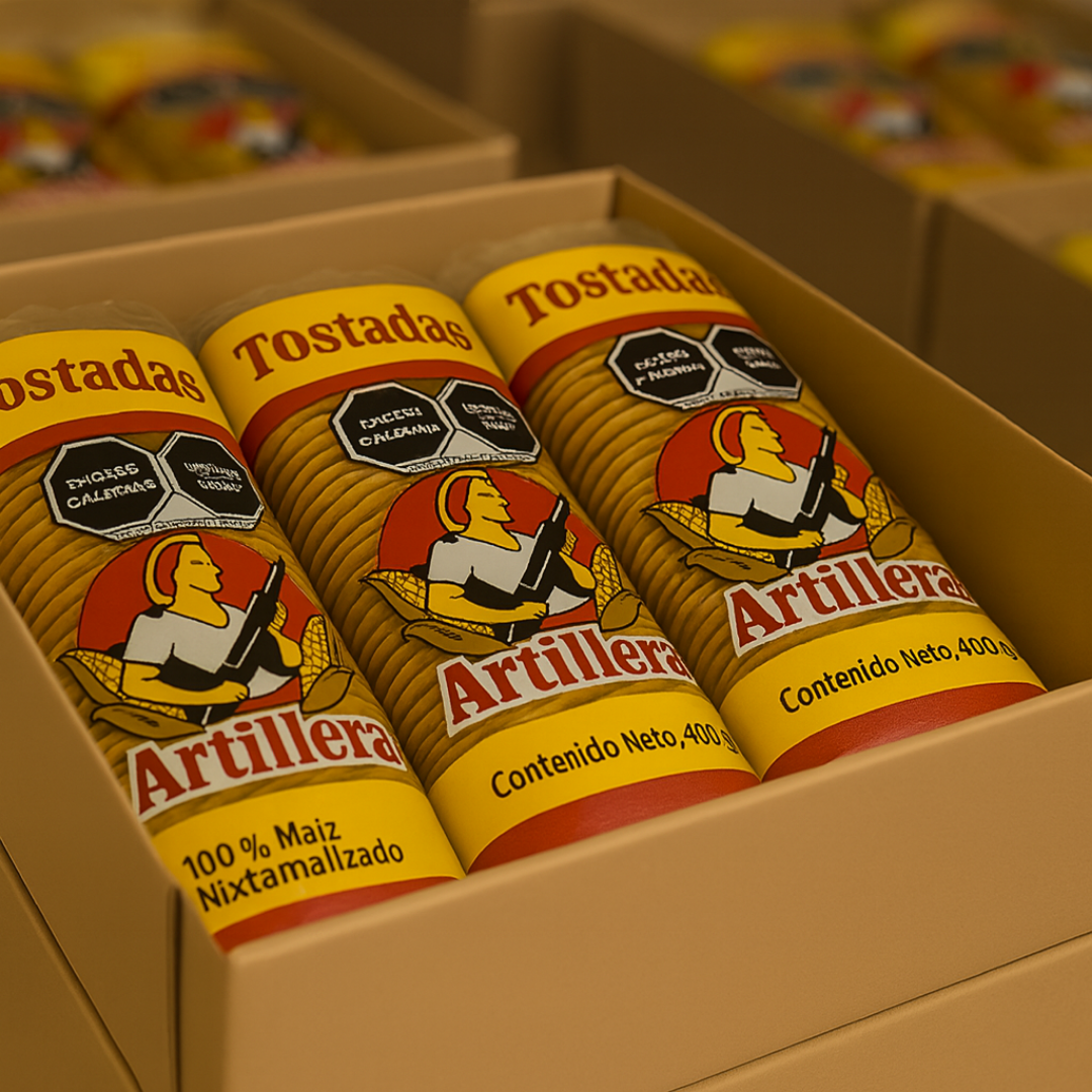 Empaque de Tostadas con impresión