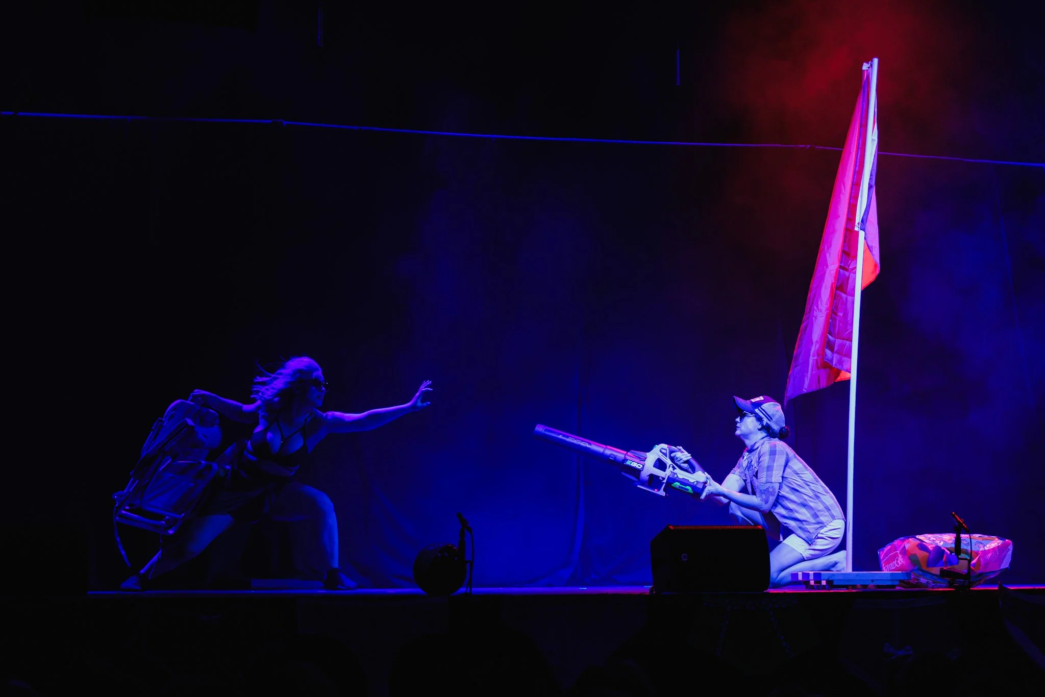 Sketch comedy performance in "Panties in a Twist". Photo by Donald Campbell