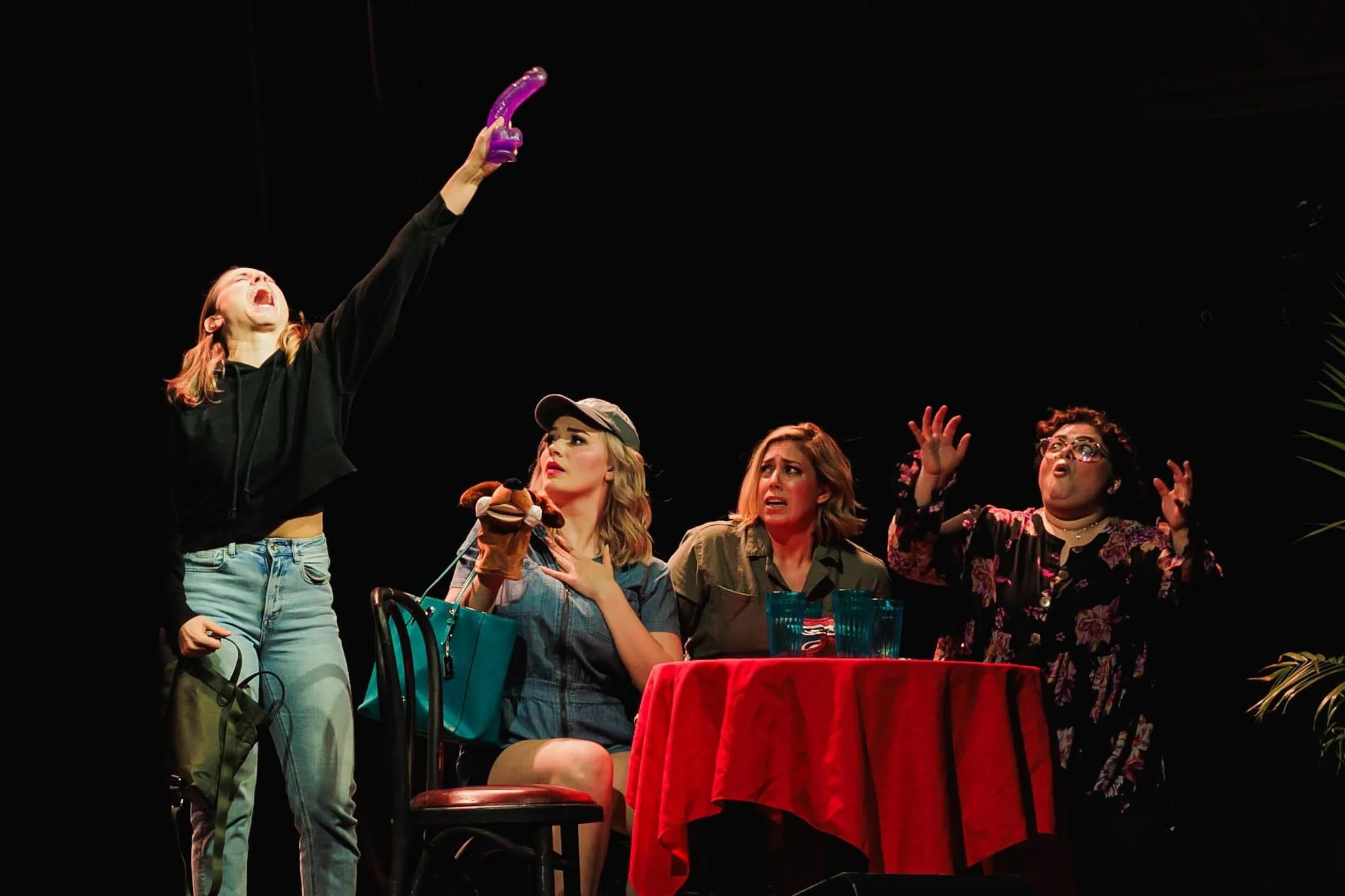 Sketch comedy performance in "Panties in a Twist". Photo by Donald Campbell