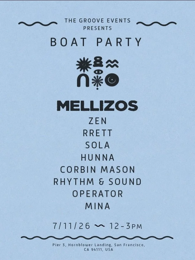 Welcoming @mellizosofc to San Francisco for their West Coast debut!

The Texas duo has received support from top acts like Marco Carola, Franky Rizardo, and Anotr. Their track &lsquo;My Life Is A Disco&rsquo; has topped the Beatport charts since its 